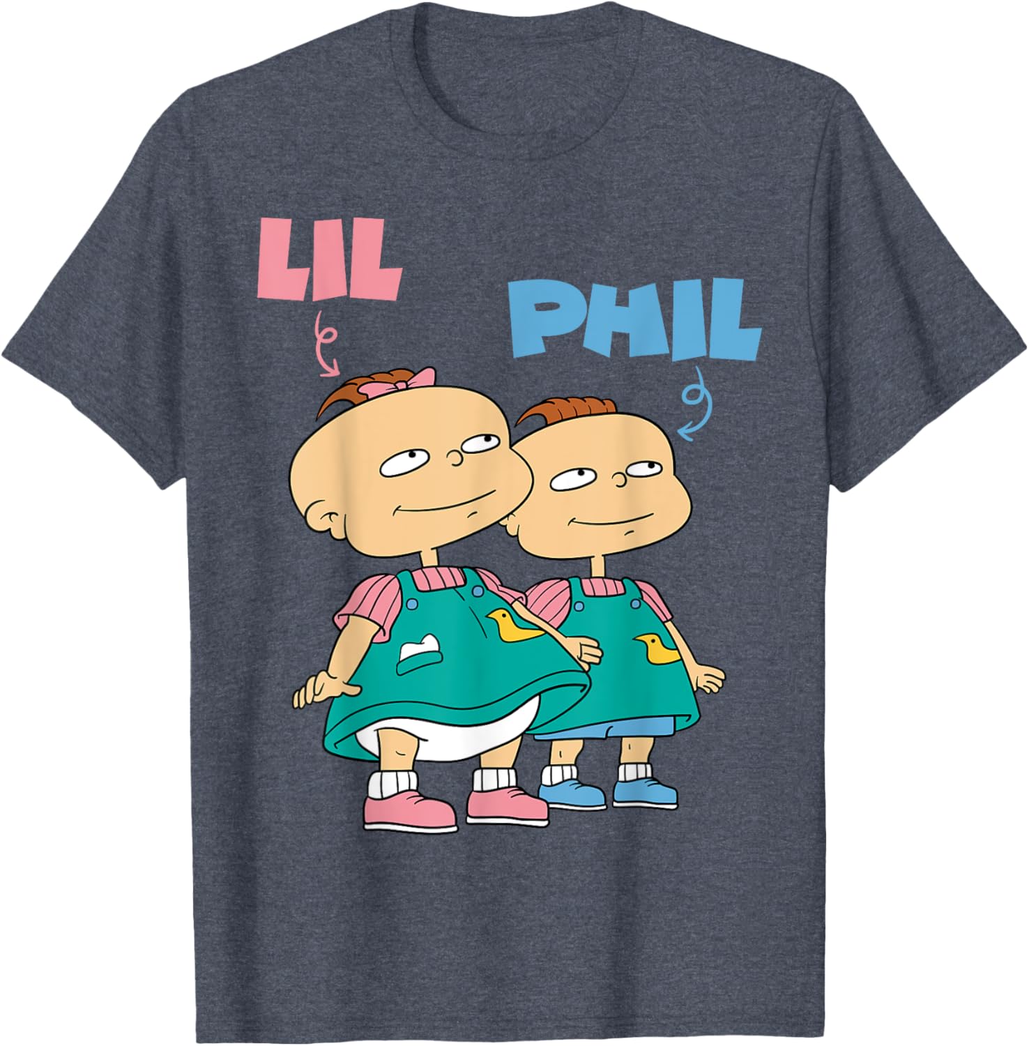 Mademark x Rugrats Lil and Phil Devil Twins T-Shirt for Kids and Adults - 2