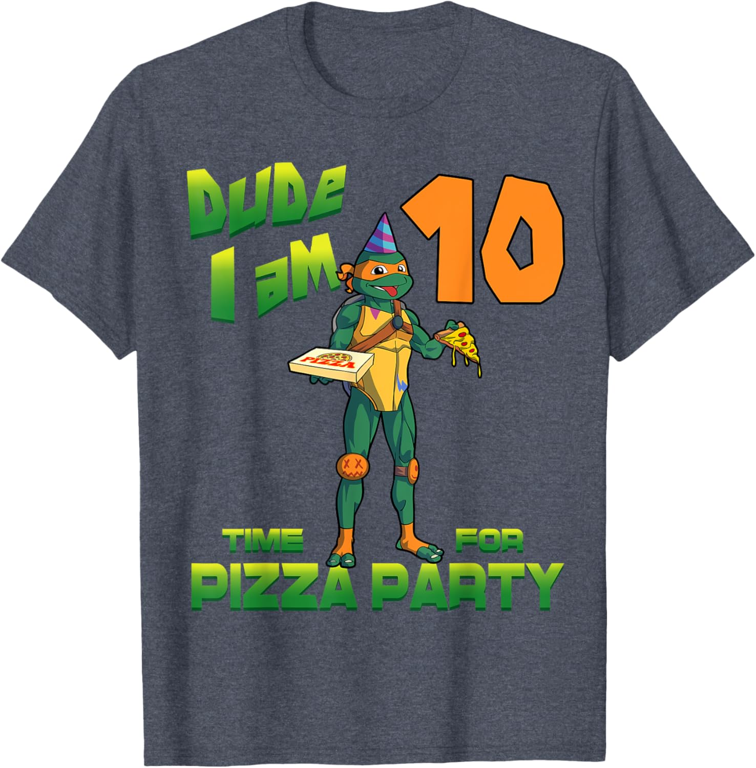 Mademark Teenage Mutant Ninja Turtles Michelangelo Birthday T-Shirt - 4