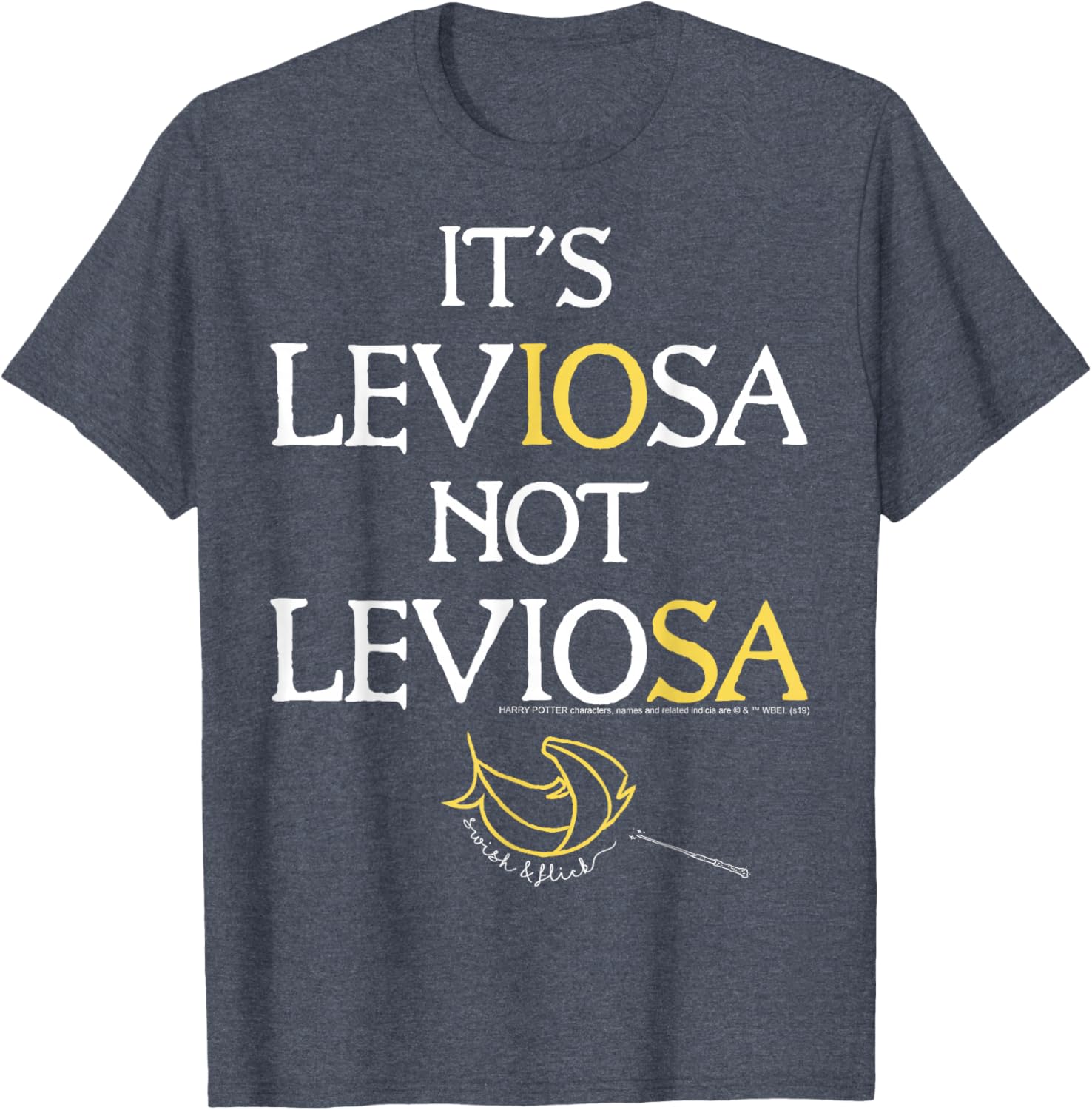 Harry Potter Leviosa Magic Feather Logo T-Shirt for Fans and Wizards - 4