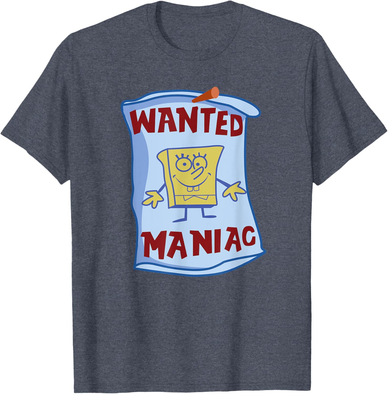 Mademark x SpongeBob SquarePants Wanted Maniac T-Shirt Fun Apparel - 6