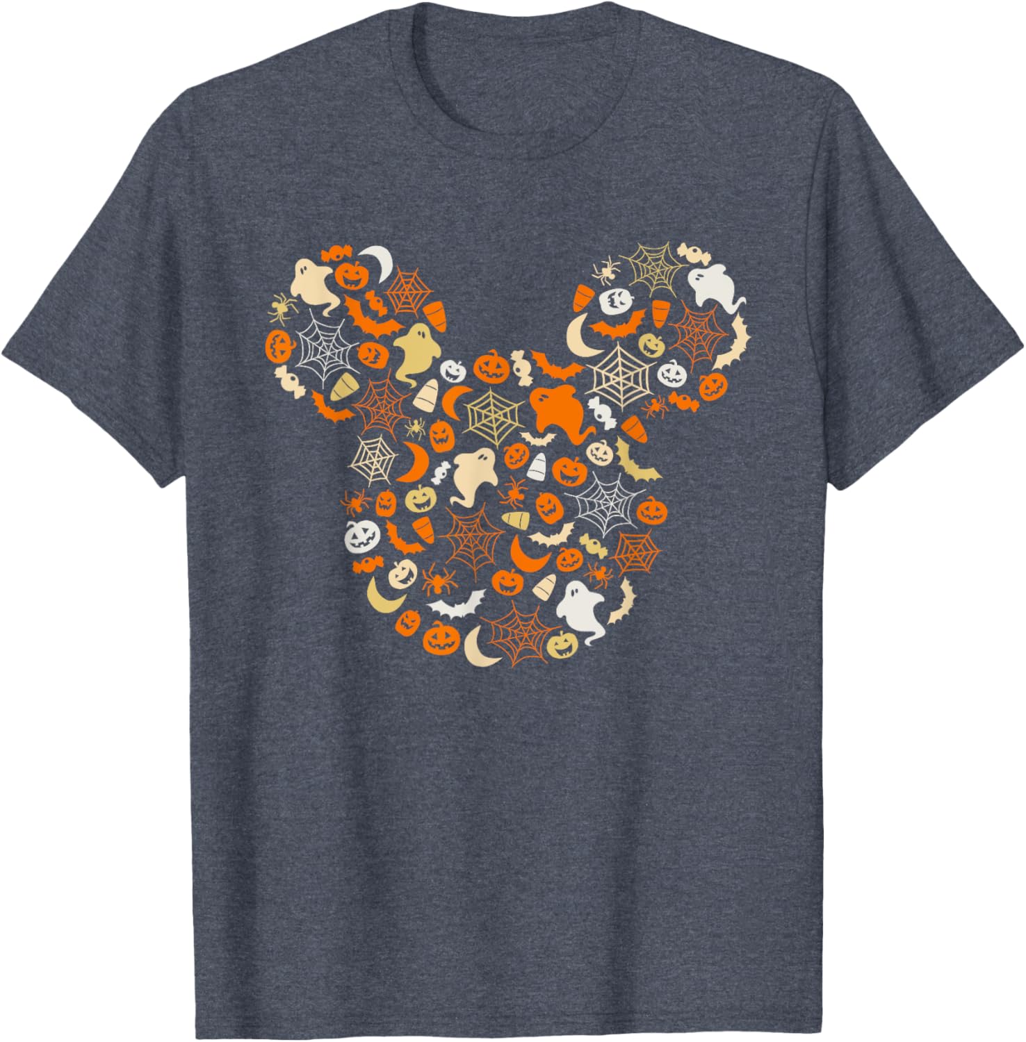 Disney Mickey Mouse Halloween T-Shirt with Ghosts Pumpkins and Spiders - 16