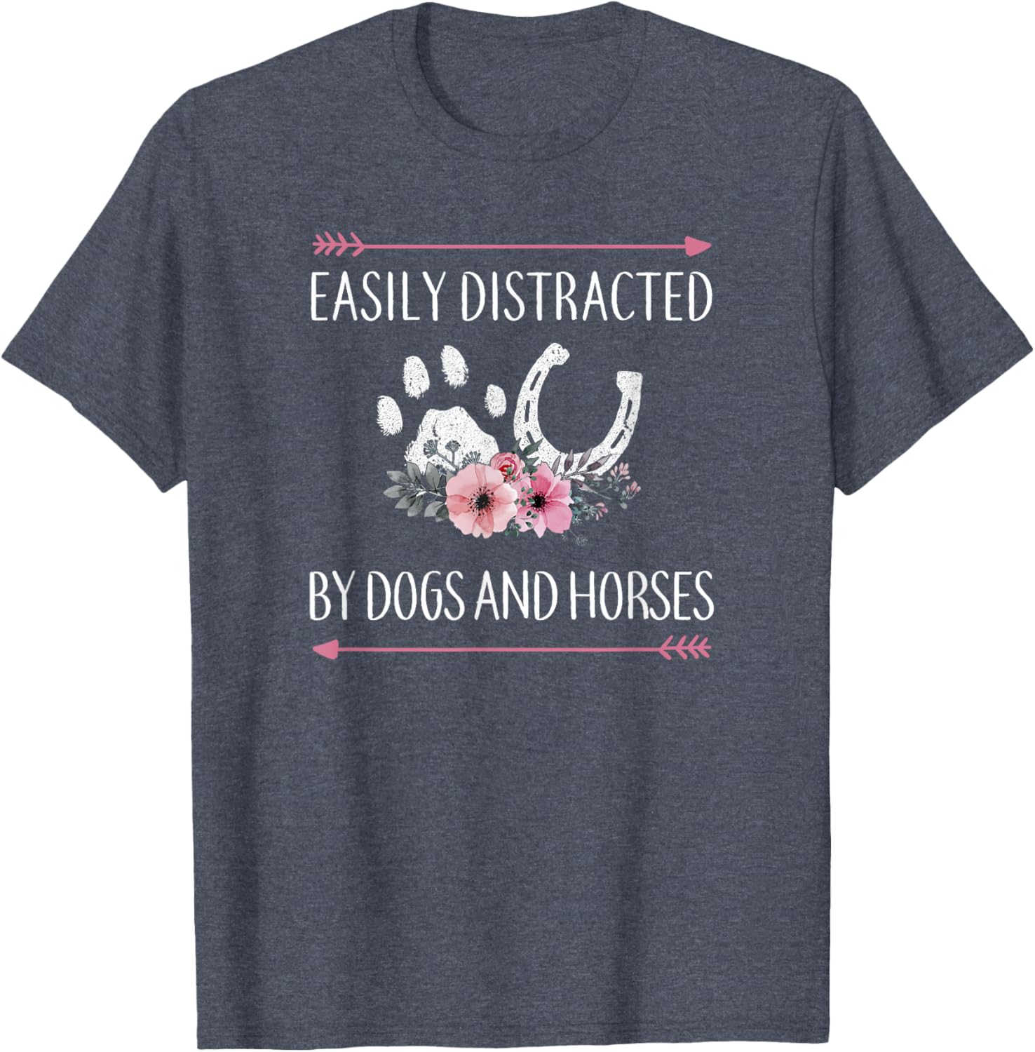 Horse Lover T-Shirt for Women, Teens, and Girls - Cute Horse Design - 25