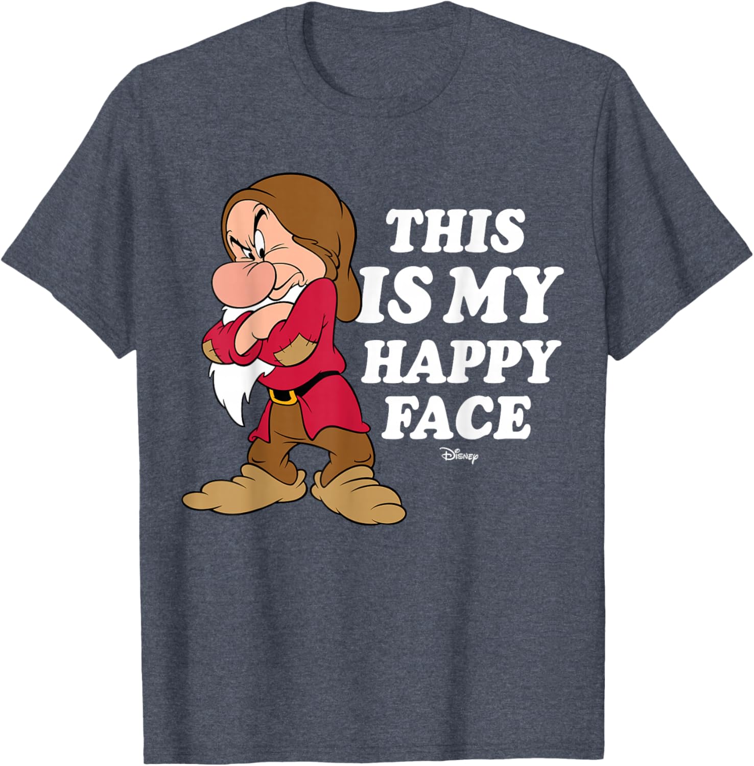 Disney Princess Snow White Grumpy Happy Face T-Shirt for Kids - 3