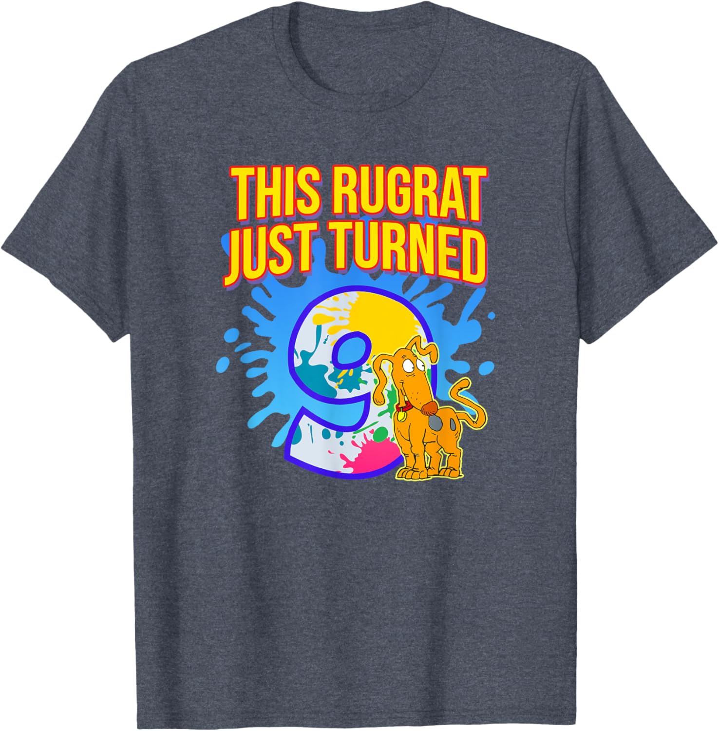 Mademark x Rugrats 9th Birthday T-Shirt for Kids Fun Birthday Celebration - 5