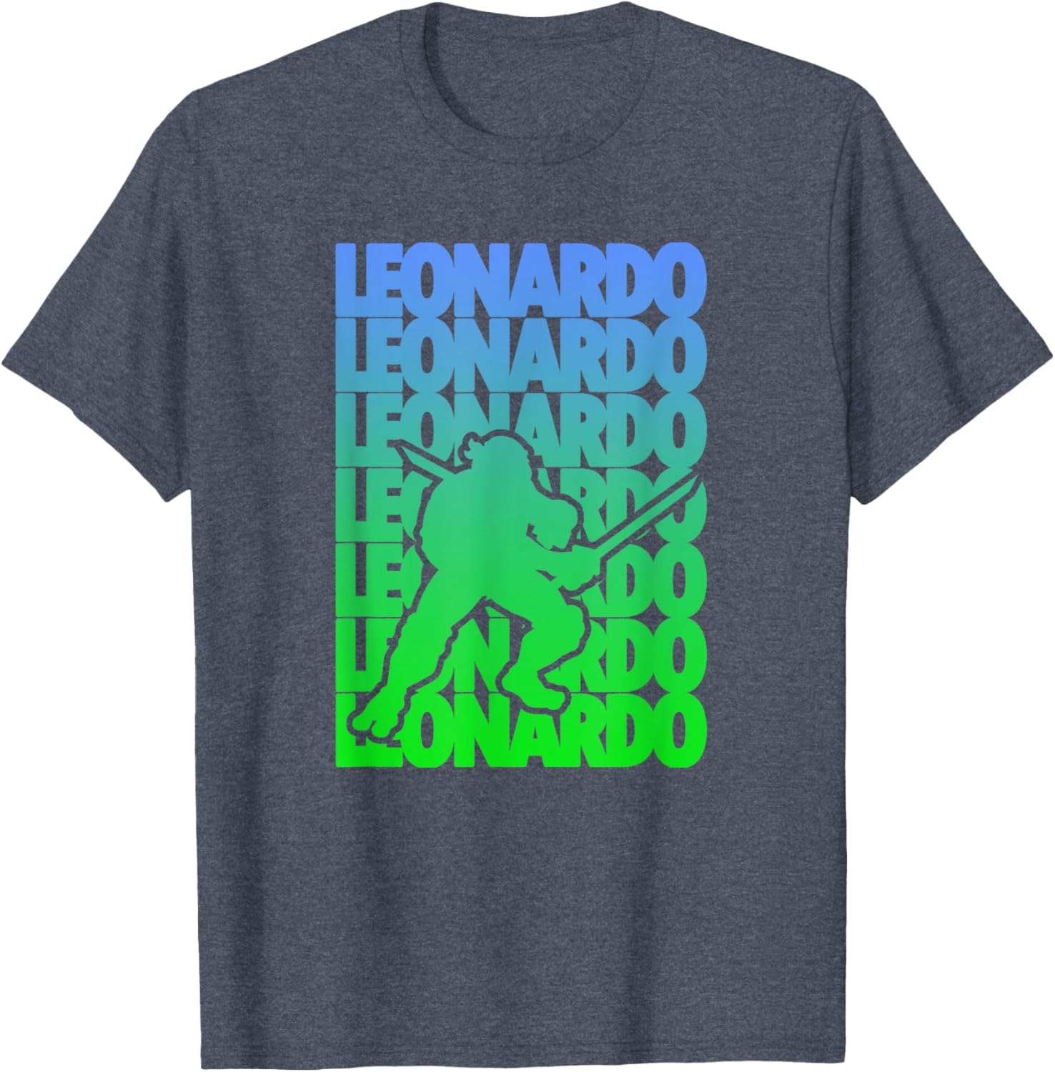 Mademark Teenage Mutant Ninja Turtles Leonardo Gradient T-Shirt for Fans - 5
