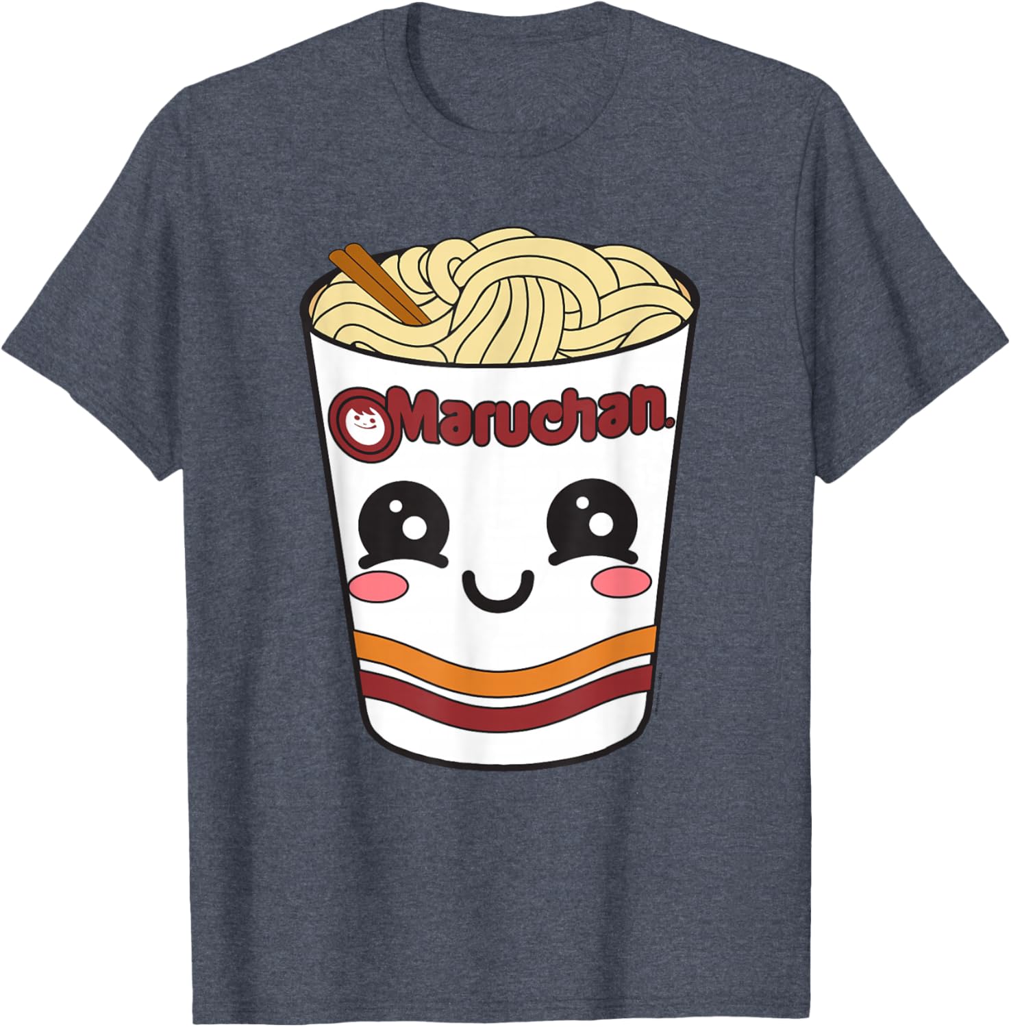 Cute Maruchan Ramen Noodle Cup Face T-Shirt for Fun Fashion Lovers - 12