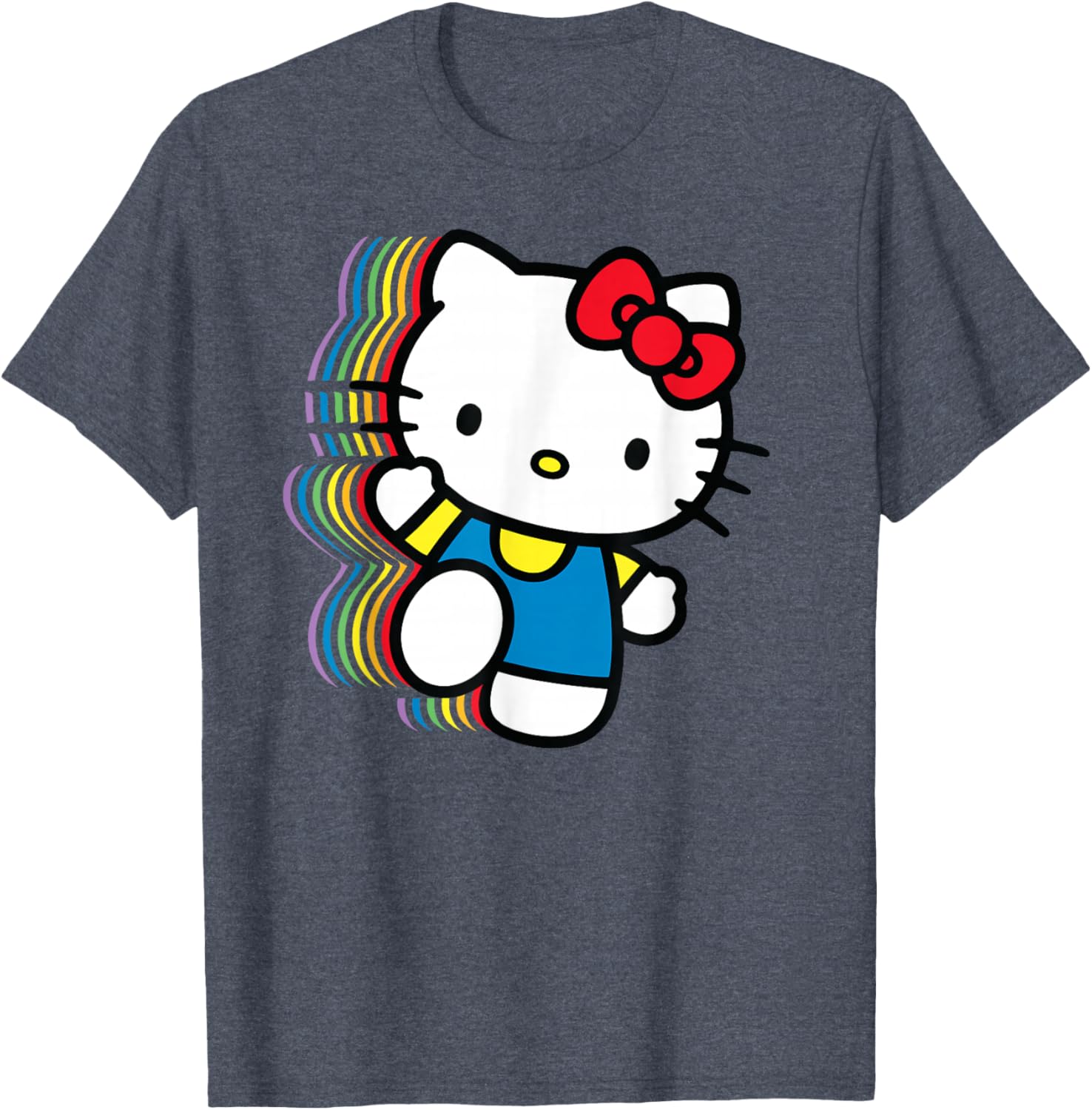 Hello Kitty Rainbow T-Shirt for Kids - Cute and Colorful Fashion Wear - 1