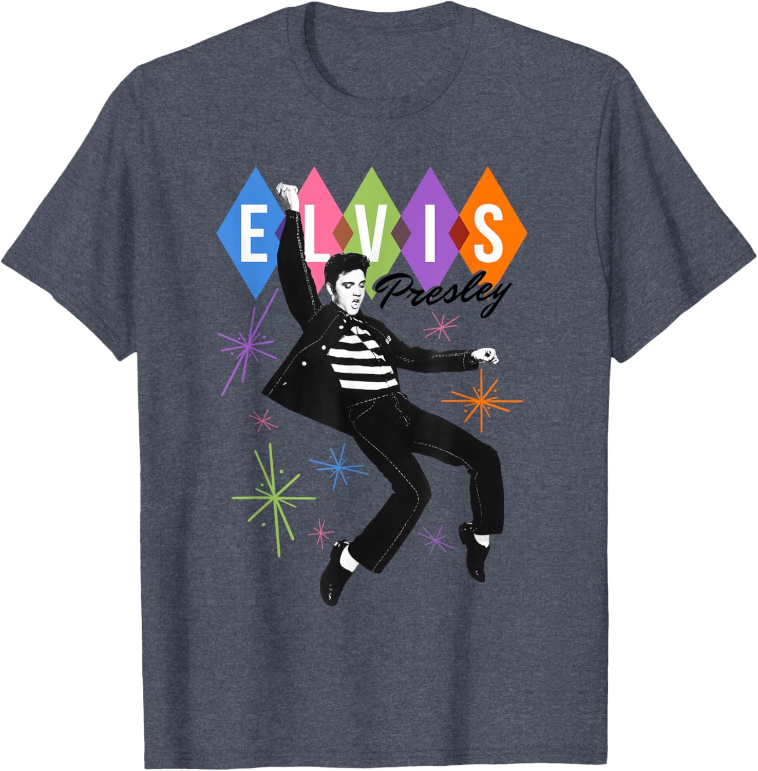 Elvis Presley Official Dancing Star T-Shirt - Vintage Style Music Apparel - 9