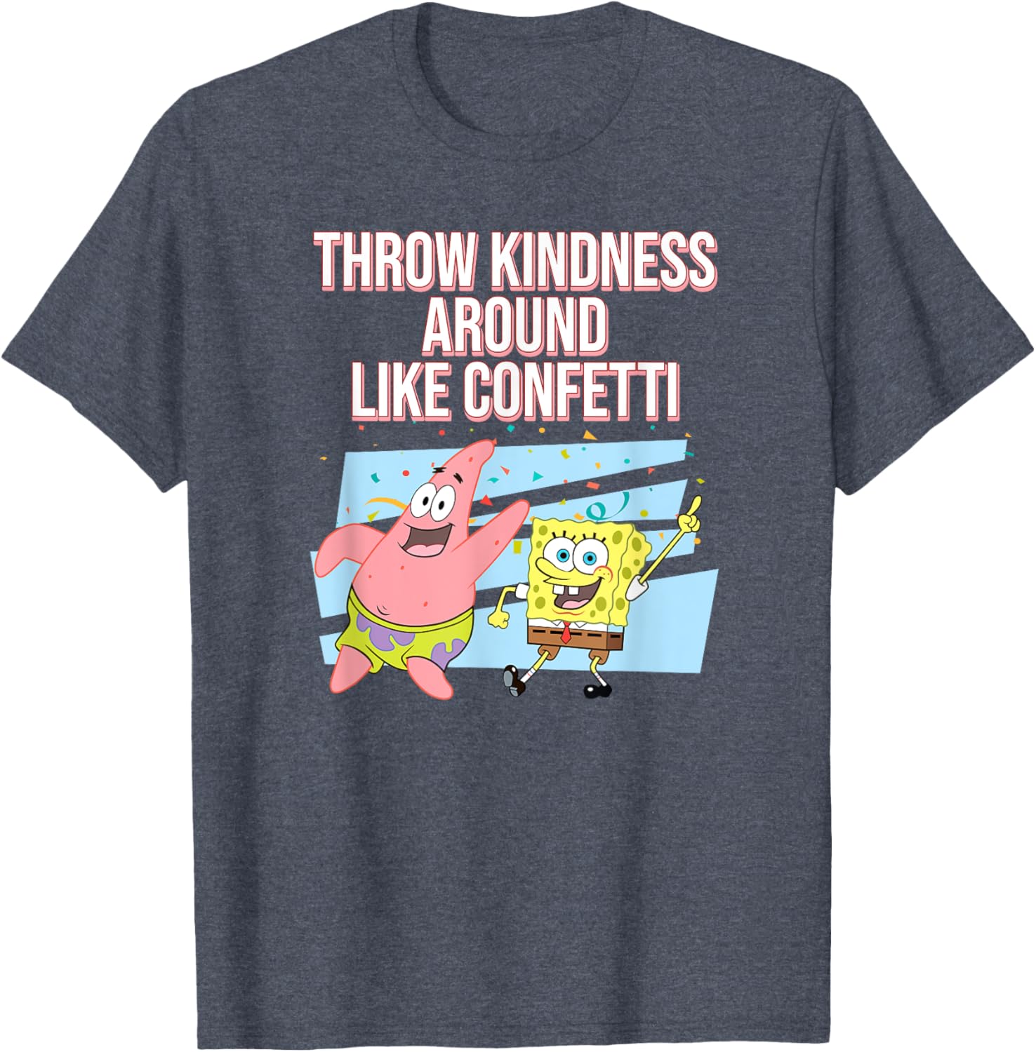 Mademark SpongeBob SquarePants Kindness Confetti T-Shirt for Fun Style - 1