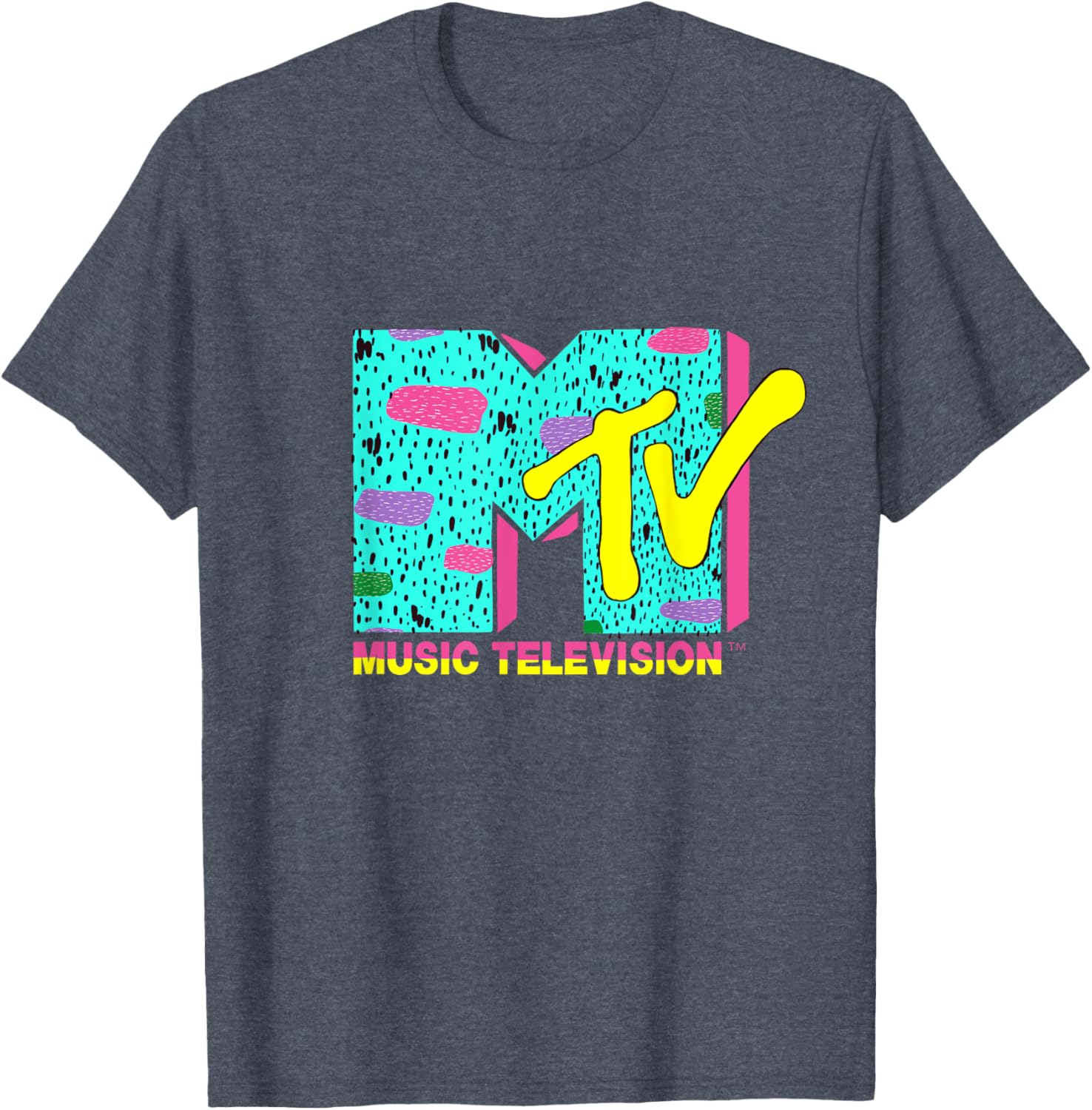 Vibrant Mademark x MTV Logo T-Shirt with Funky Design for Enthusiasts - 13