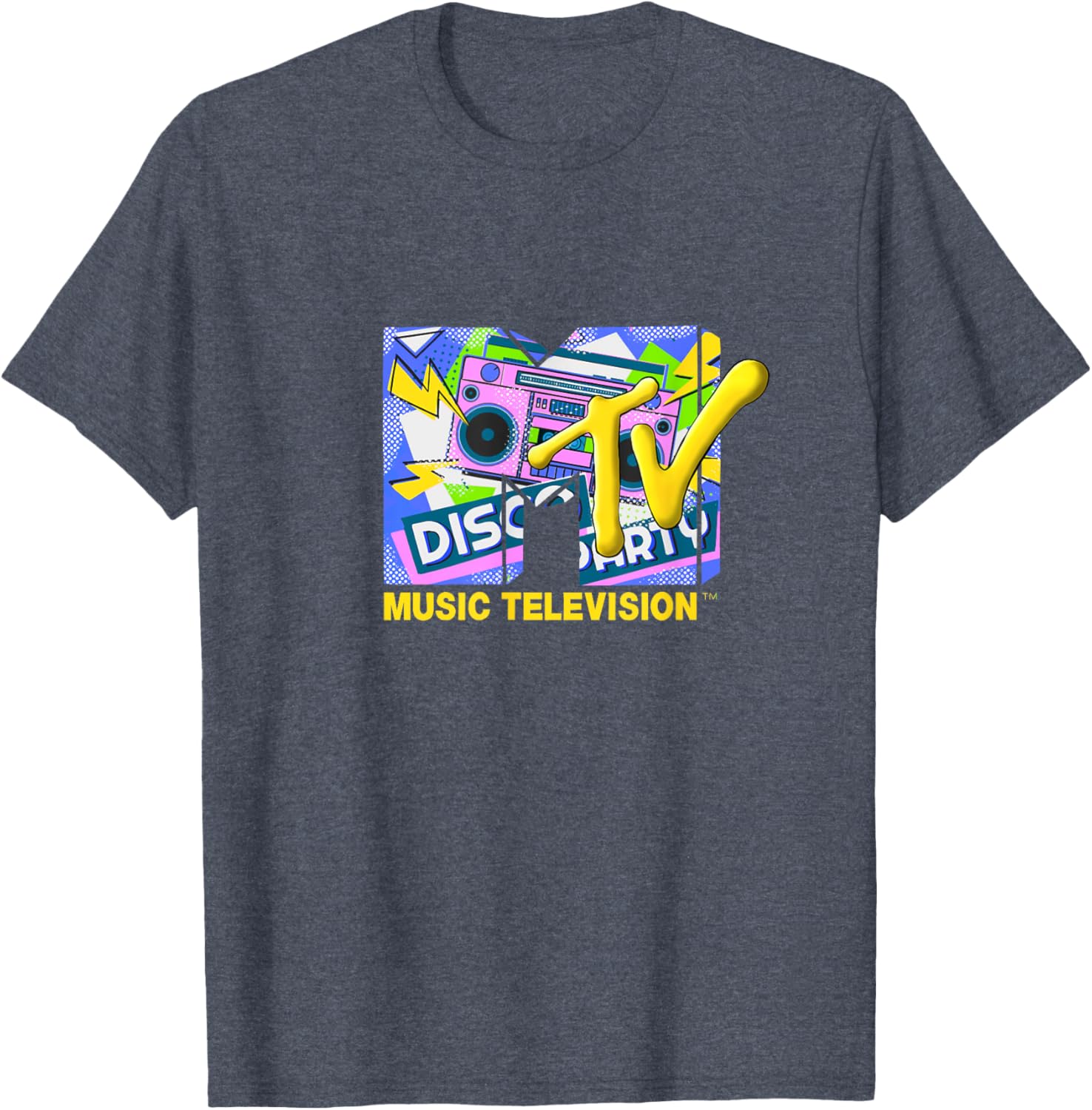 Mademark x MTV Disco Party T-Shirt with Official Logo and Ghettoblaster - 22