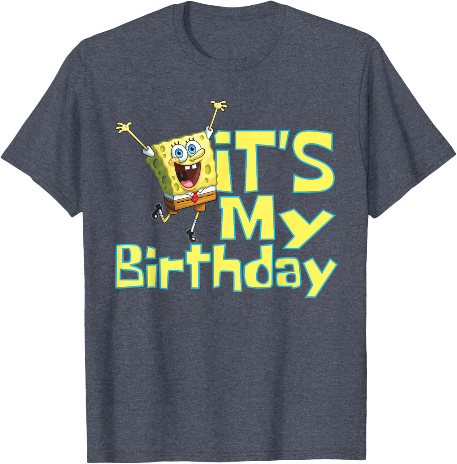 Mademark SpongeBob SquarePants It's My Birthday T-Shirt for Kids - 7