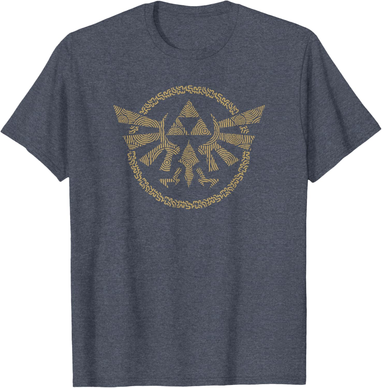 Legend of Zelda Tears of the Kingdom Hyrule Badge T-Shirt for Gamers - 5