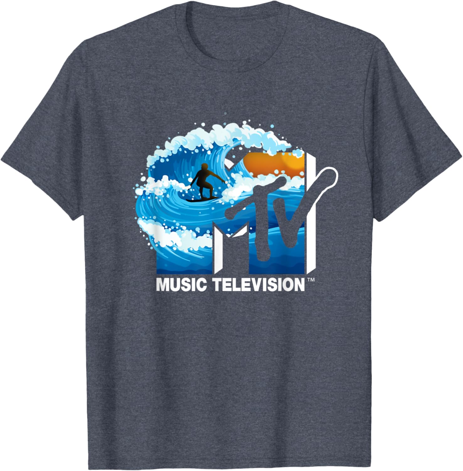Mademark x MTV Surfer Wave T-Shirt - Cool Official Logo Apparel - 3
