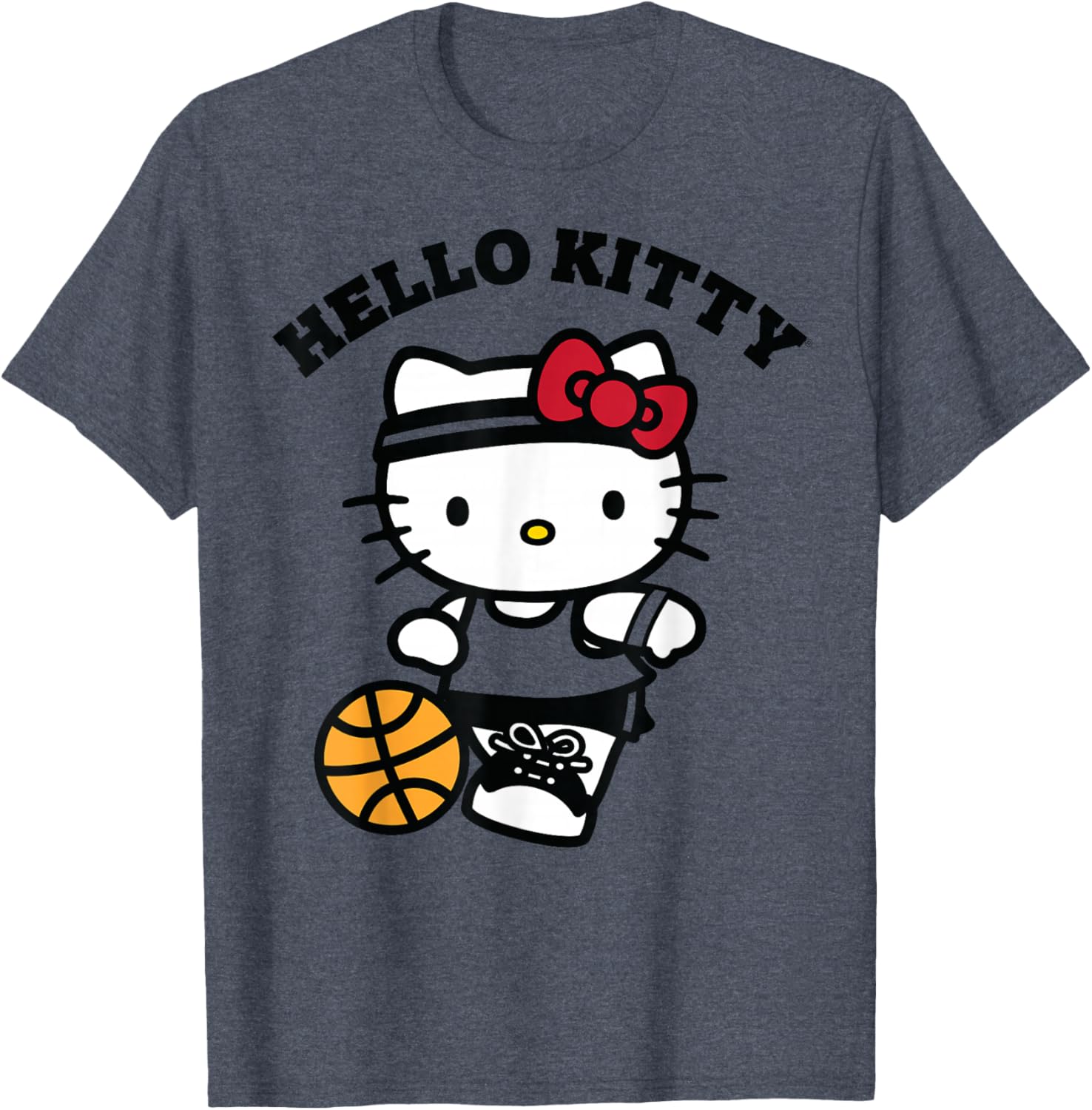 Hello Kitty Unisex Kids Basketball T-Shirt in Blue - Small Size - 15