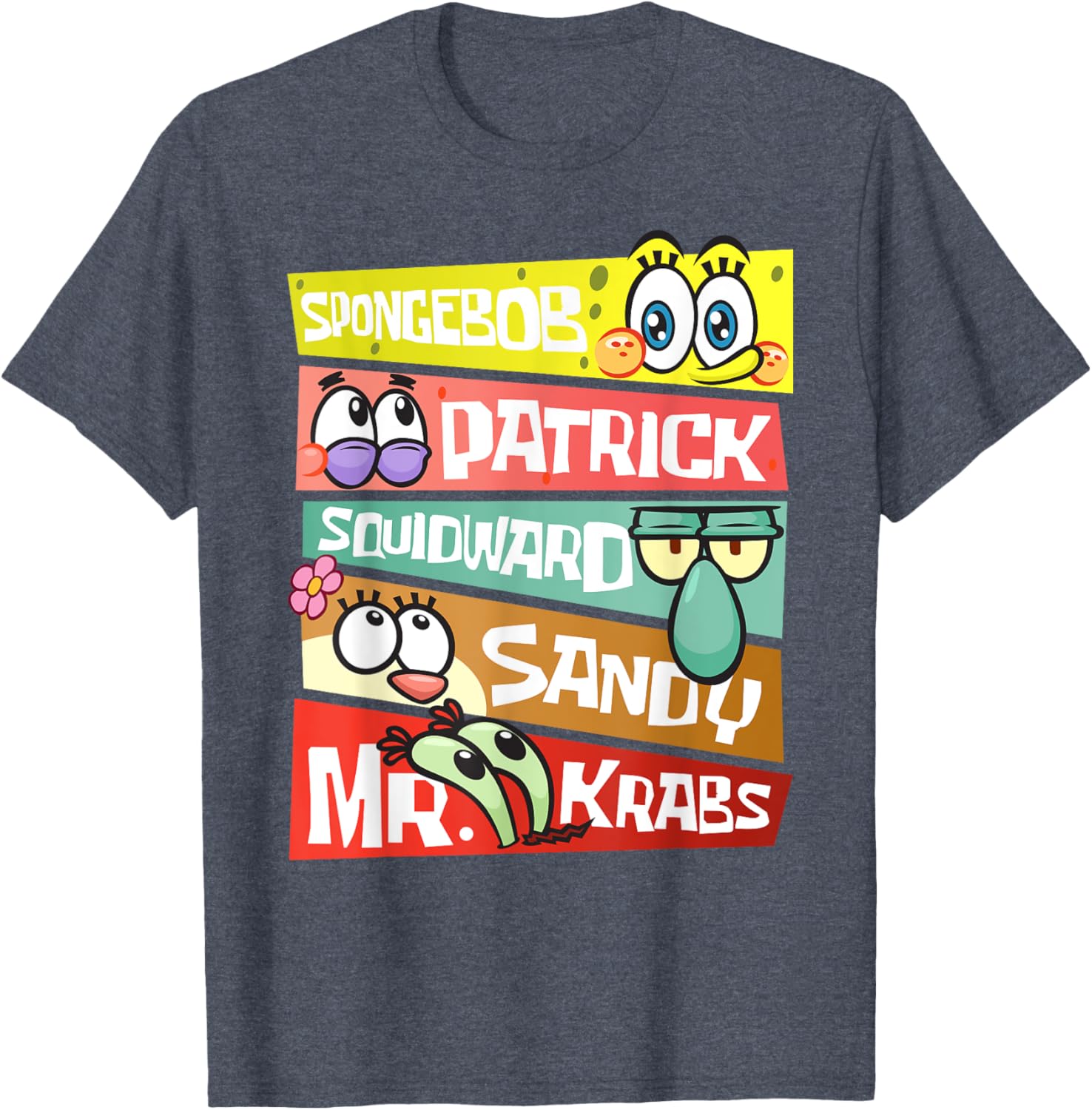 Mademark SpongeBob SquarePants T-Shirt Featuring Patrick, Squidward & Friends - 17