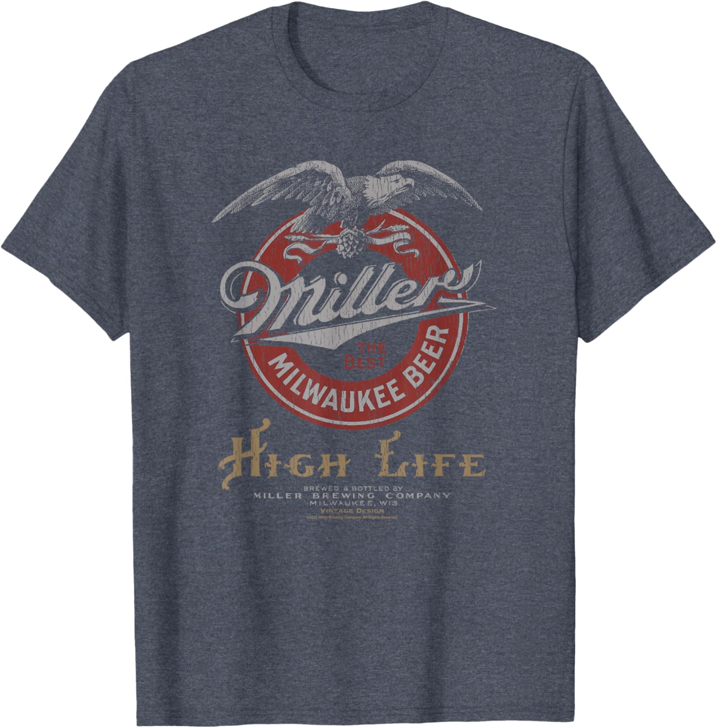 Coors Classic Miller High Life Vintage Beer Logo T-Shirt for Beer Lovers - 2