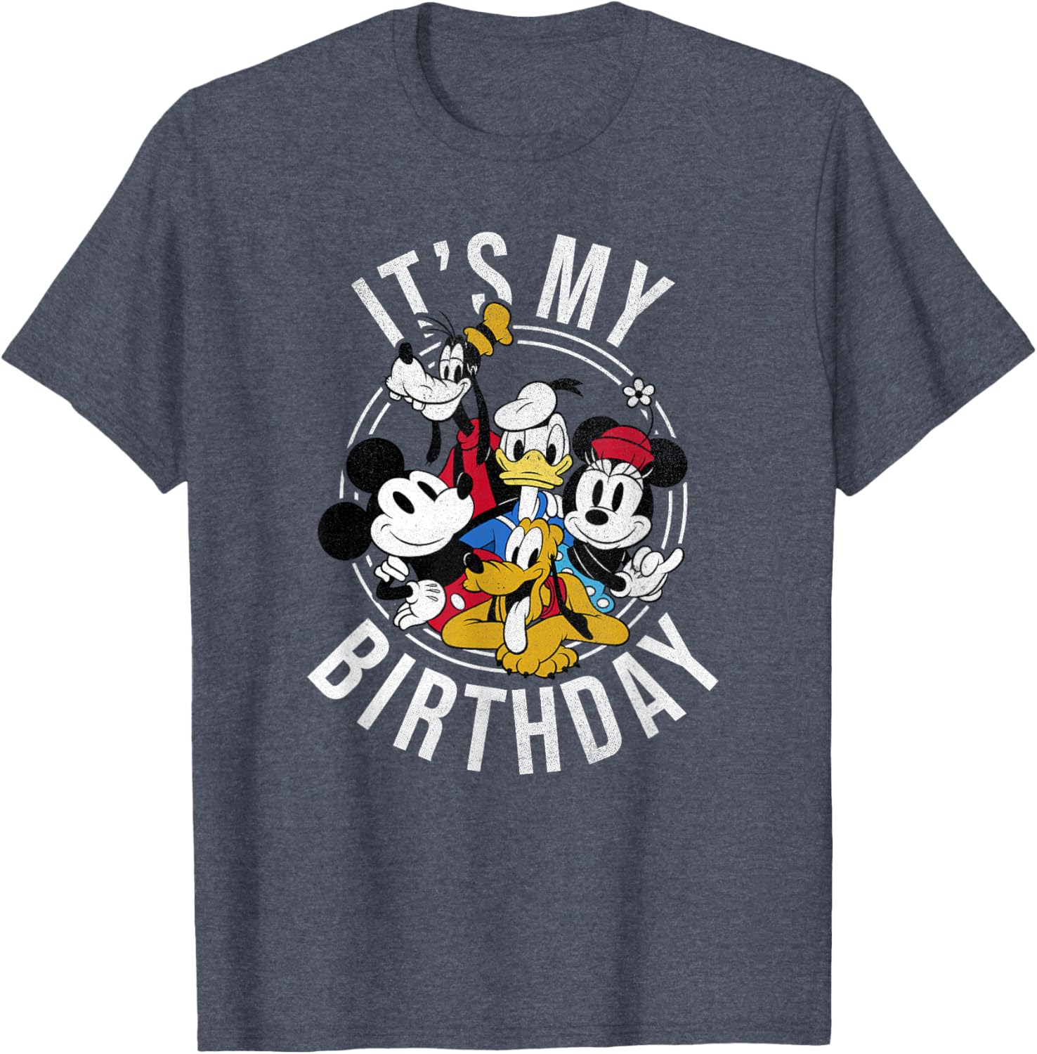 Disney Mickey and Friends Birthday Group T-Shirt for Kids and Adults - 7
