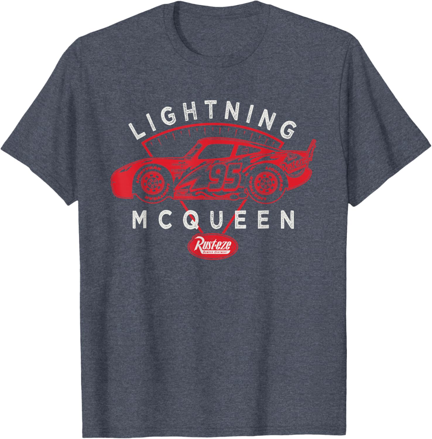 Lightning McQueen Rust-Eze Logo T-Shirt for Disney and Pixar Fans - 6