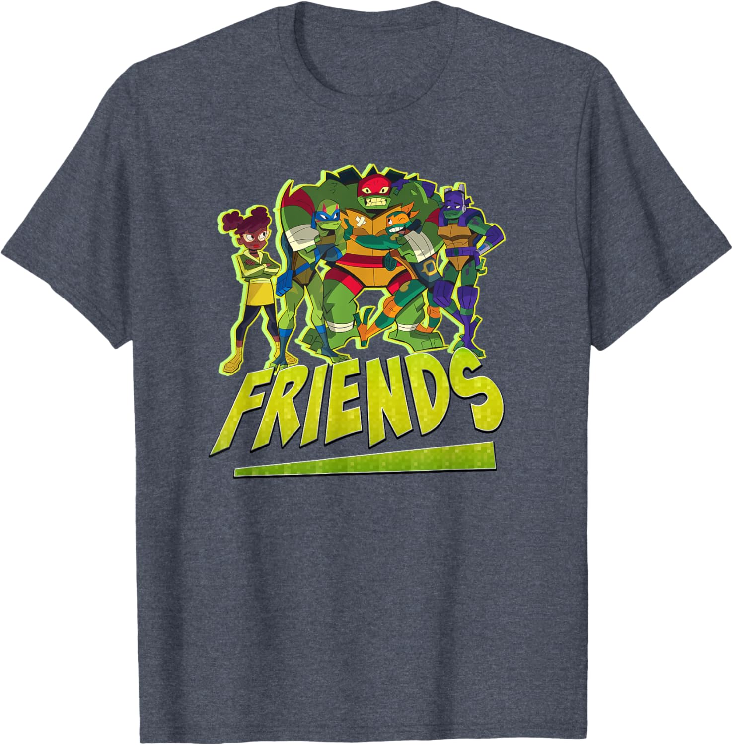 Mademark Teenage Mutant Ninja Turtles Friends T-Shirt for Fans - 1