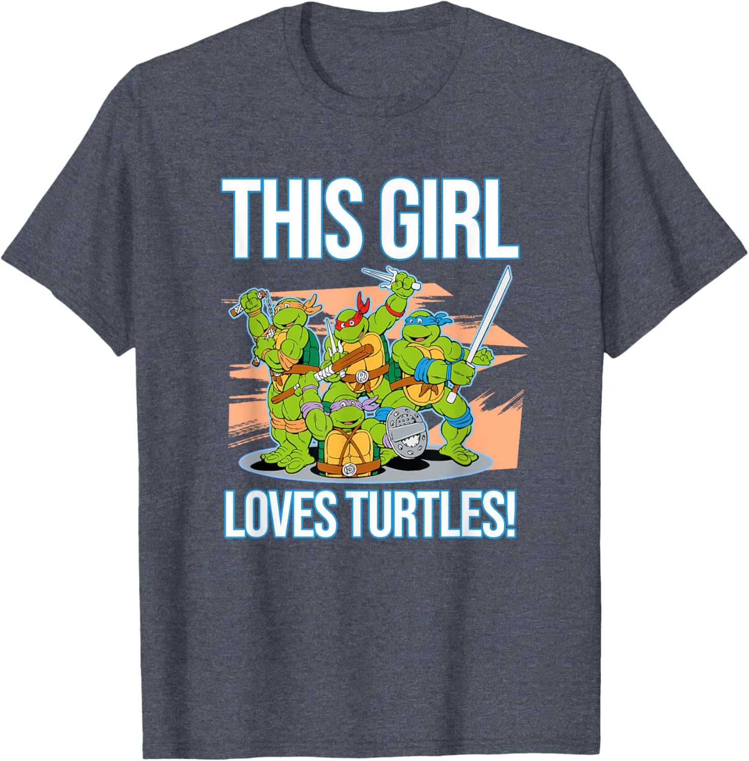 Mademark Teenage Mutant Ninja Turtles This Girl Loves Turtles T-Shirt - 14