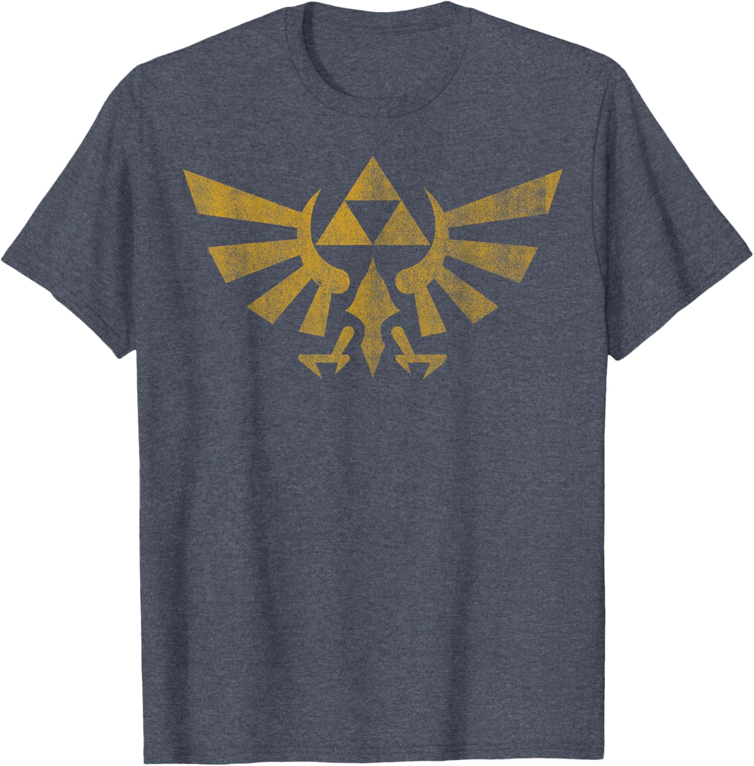 Legend of Zelda Distressed Royal Crest Badge T-Shirt for Fans - 2