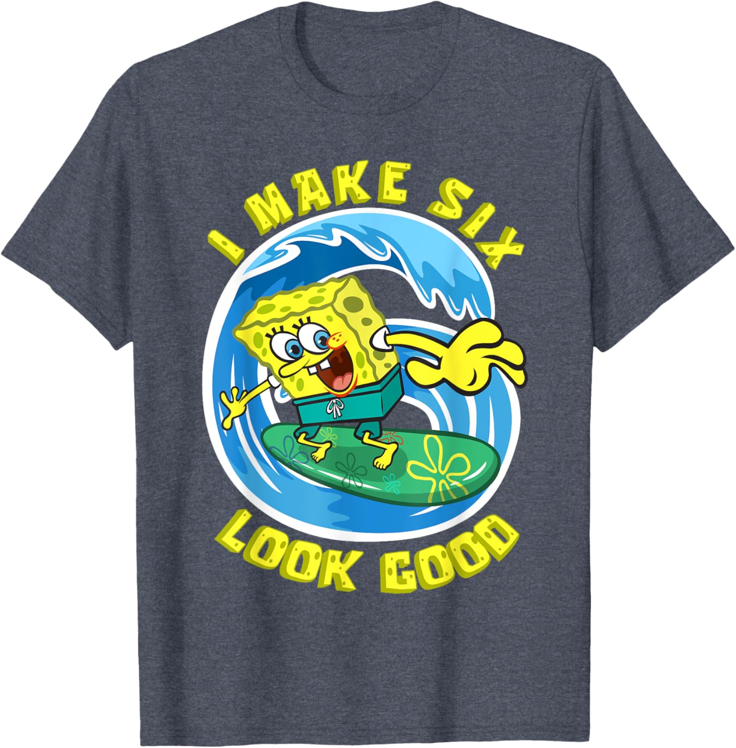 Mademark SpongeBob SquarePants 6th Birthday T-Shirt for Kids Fun Gift - 2