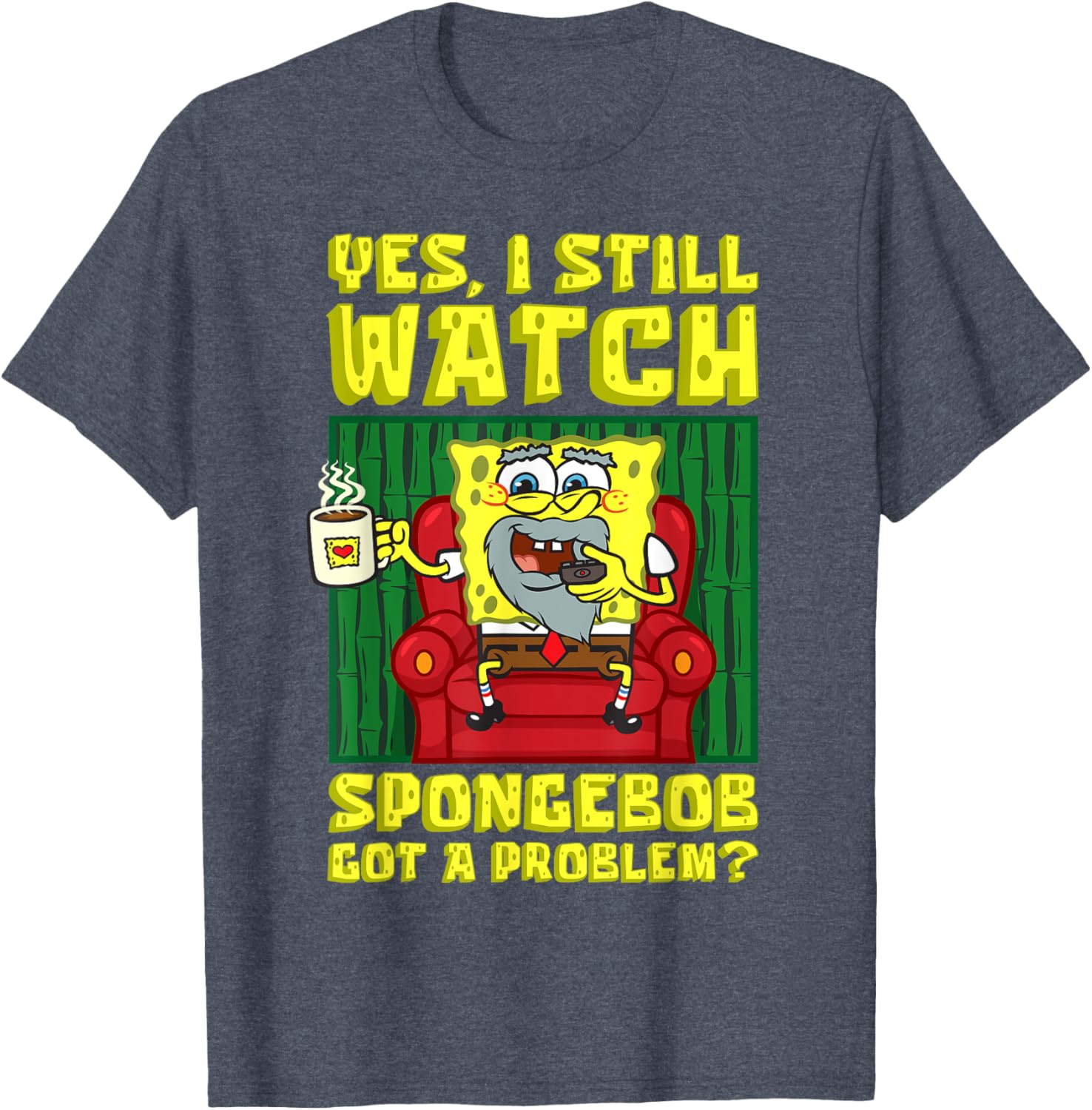Mademark x SpongeBob Adult T-Shirt I Still Watch SpongeBob Humor Tee - 16