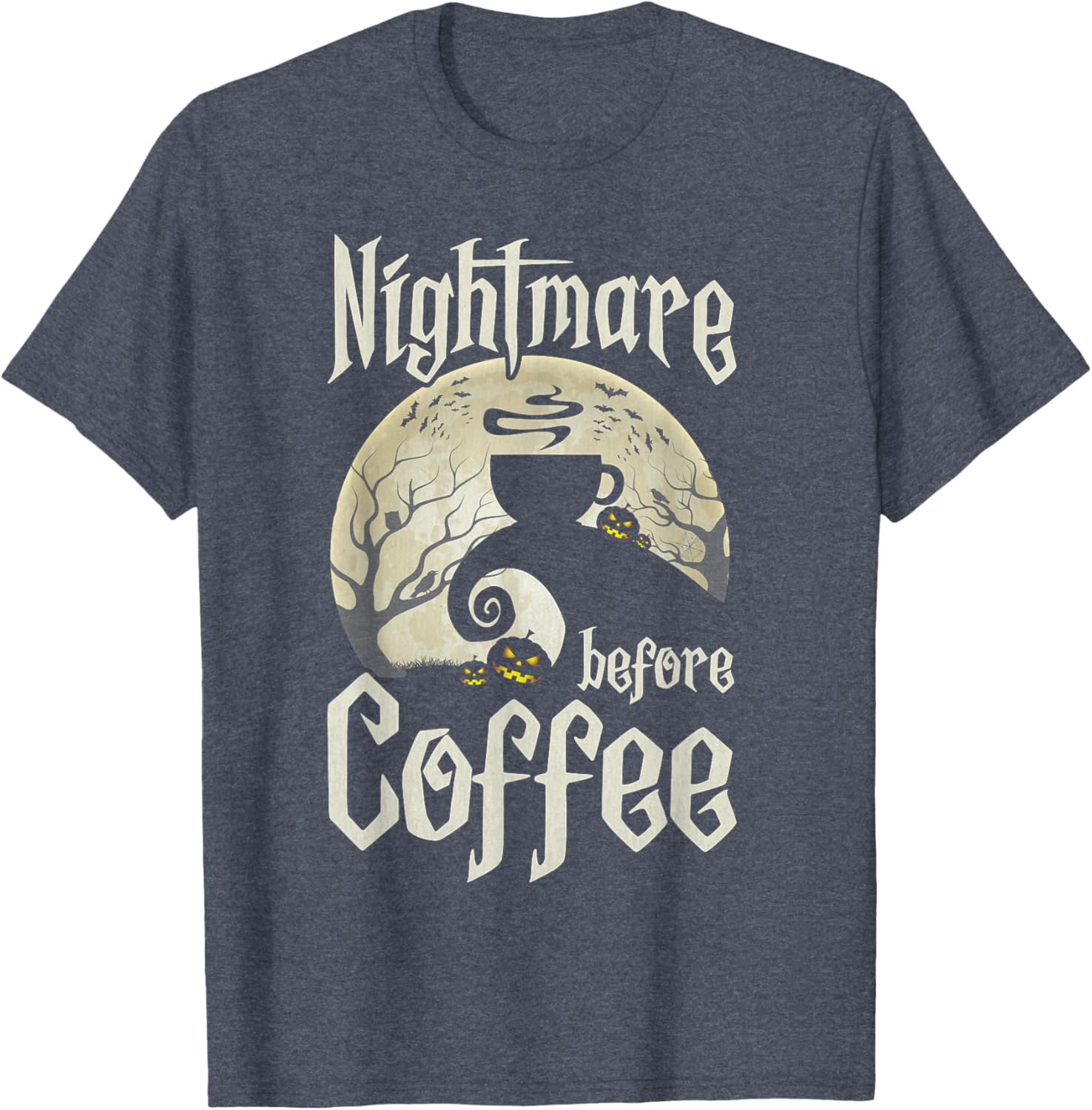 Cute Nightmare Before Coffee Halloween Shirt Funny Gift for Her - 13
