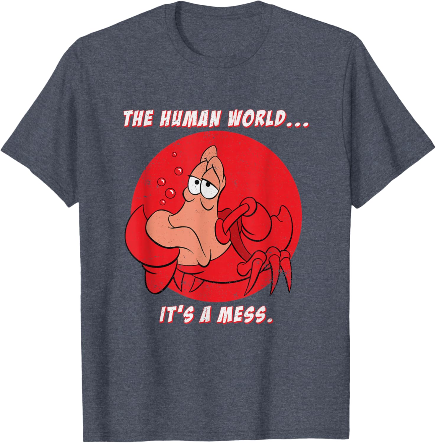 Disney The Little Mermaid Sebastian Human World T-Shirt for Fans - 7