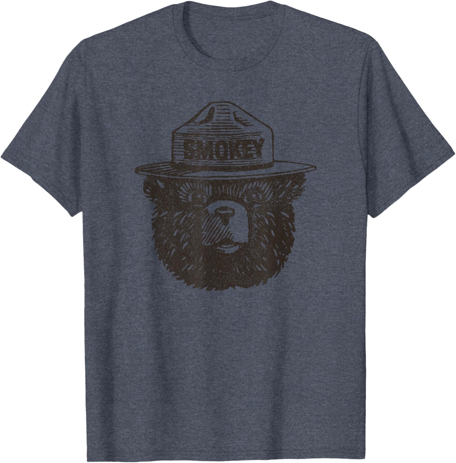 Smokey Bear Portrait T-Shirt for Nature Lovers and Wildlife Fans - 3