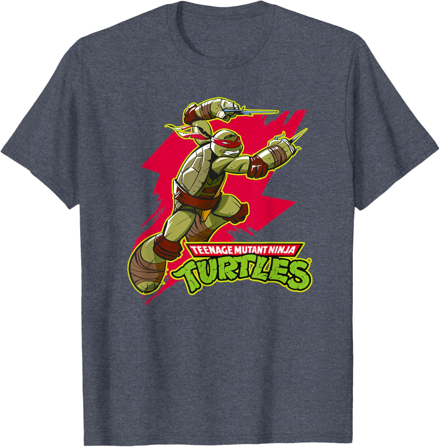 Mademark Teenage Mutant Ninja Turtles Raphael Red Splash T-Shirt for Fans - 5