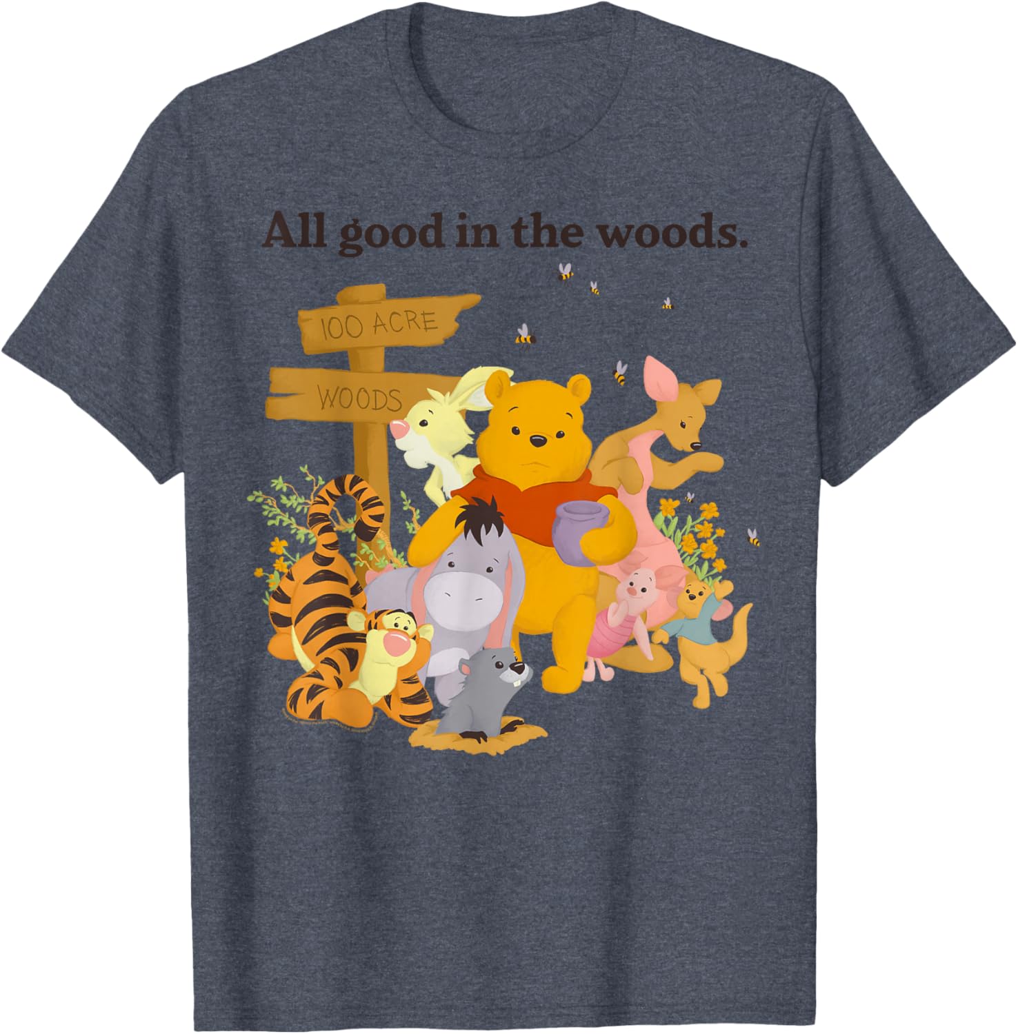 Disney Winnie The Pooh All Good In The Woods T-Shirt for Kids and Adults - 4
