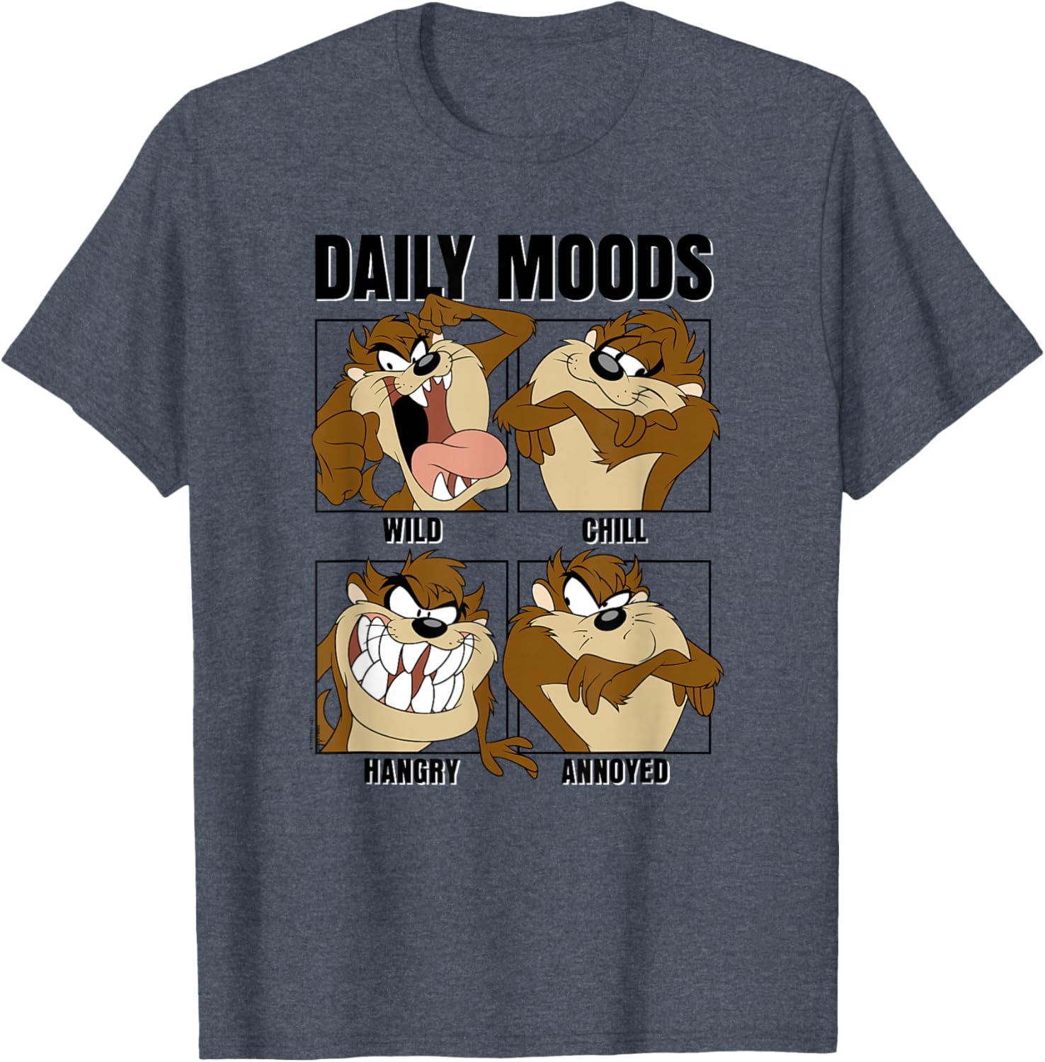 Looney Tunes Tazmanian Devil Daily Moods Panel T-Shirt for Fun Lovers - 2