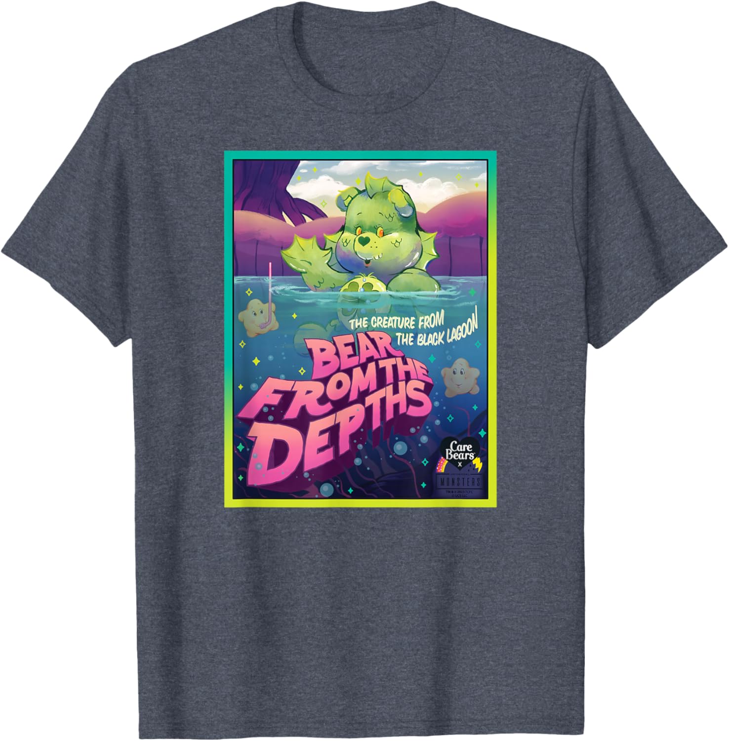 Care Bears Universal Monsters Good Luck Bear Creature T-Shirt for Fans - 8