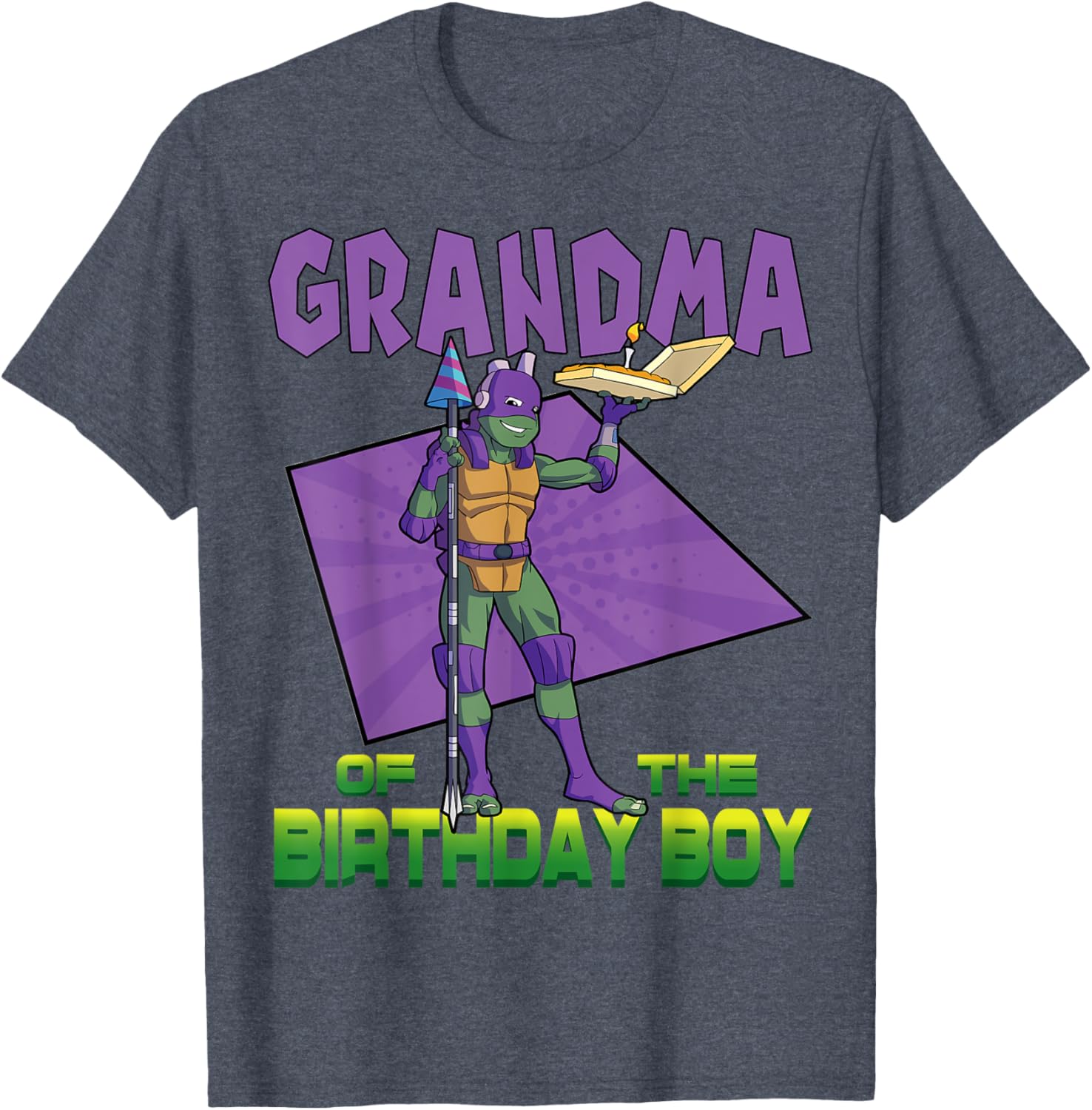Mademark Teenage Mutant Ninja Turtles Donnie Birthday Pizza T-Shirt - 7