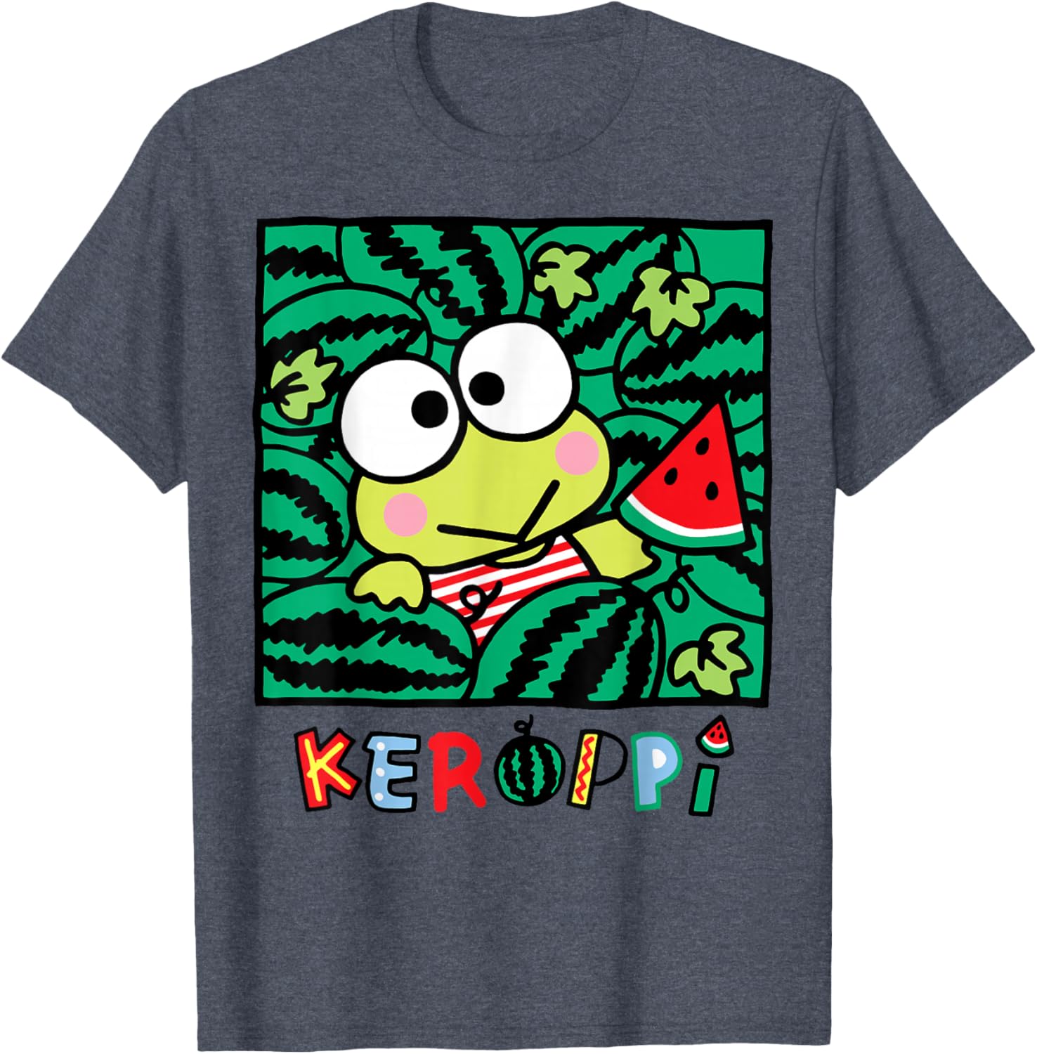 Keroppi Watermelon Summer Fun T-Shirt for Kids and Adults - 13