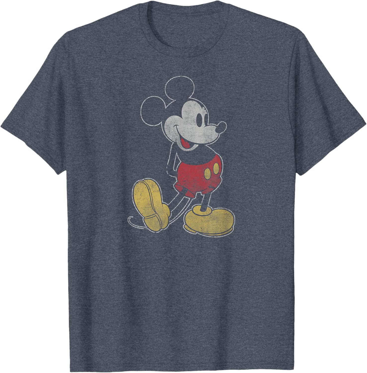 Classic Mickey Mouse Fade Pose T-Shirt for Disney Fans - Fun Apparel - 7