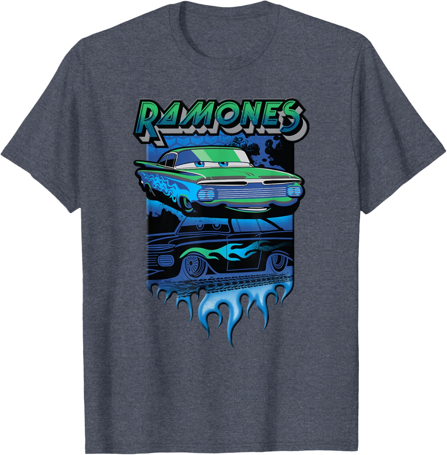 Disney Pixar Cars Ramones Big Flames T-Shirt for Kids and Fans - 5