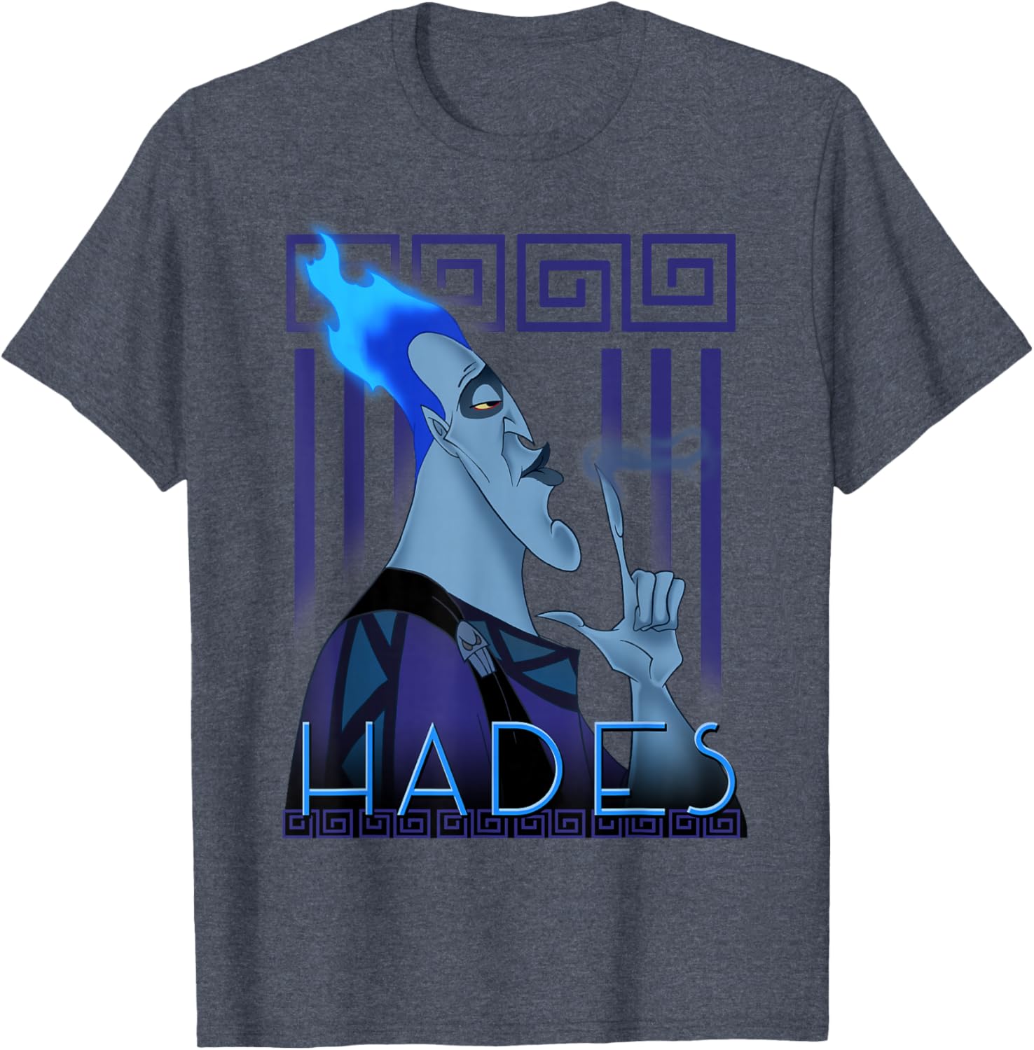 Disney Hercules Hades Geometric Portrait Graphic T-Shirt for Fans - 10