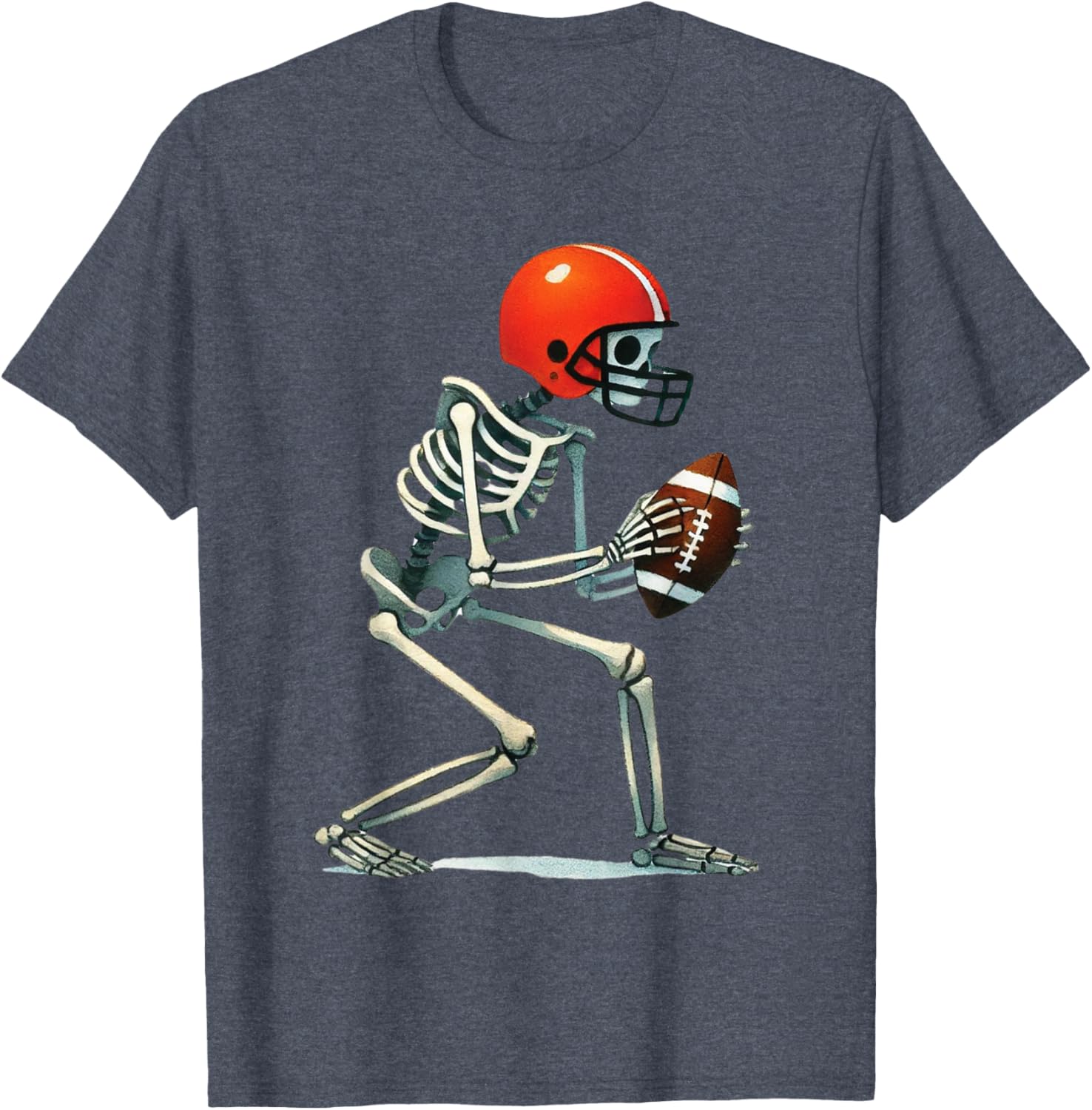 Funny Skeleton Football Halloween Costume Tee for Boys and Men - 18