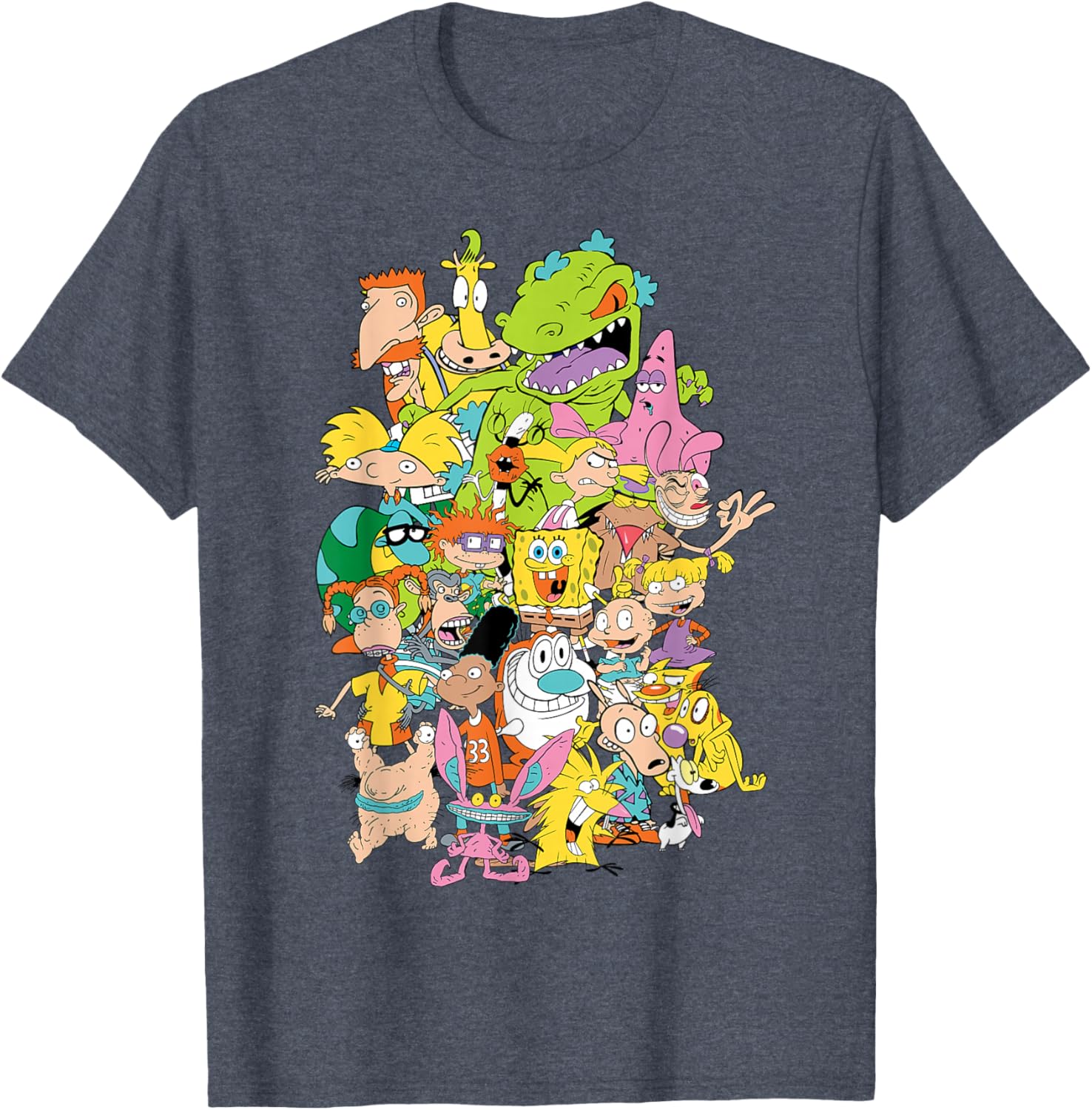 Nickelodeon 90s Throwback Character T-Shirt for Retro Cartoon Fans - 6