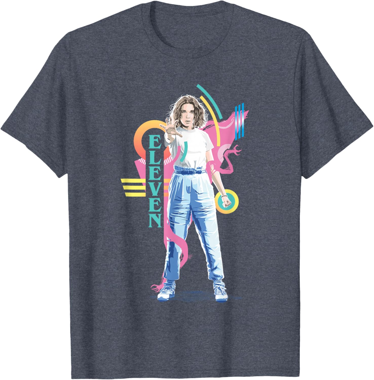Stranger Things Eleven Retro 80s Icon T-Shirt for Fans and Collectors - 1