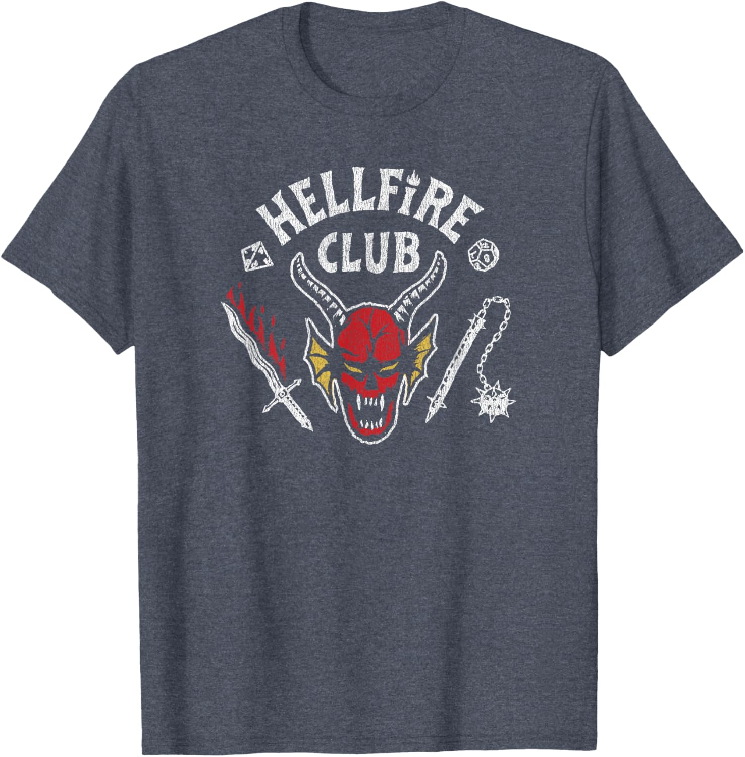 Stranger Things 4 Hellfire Club Skull T-Shirt for Fans and Collectors - 4