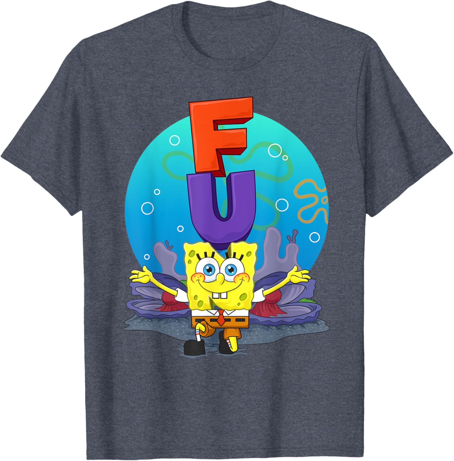 Mademark SpongeBob The F.U.N Song T-Shirt Fun Apparel for Fans - 24