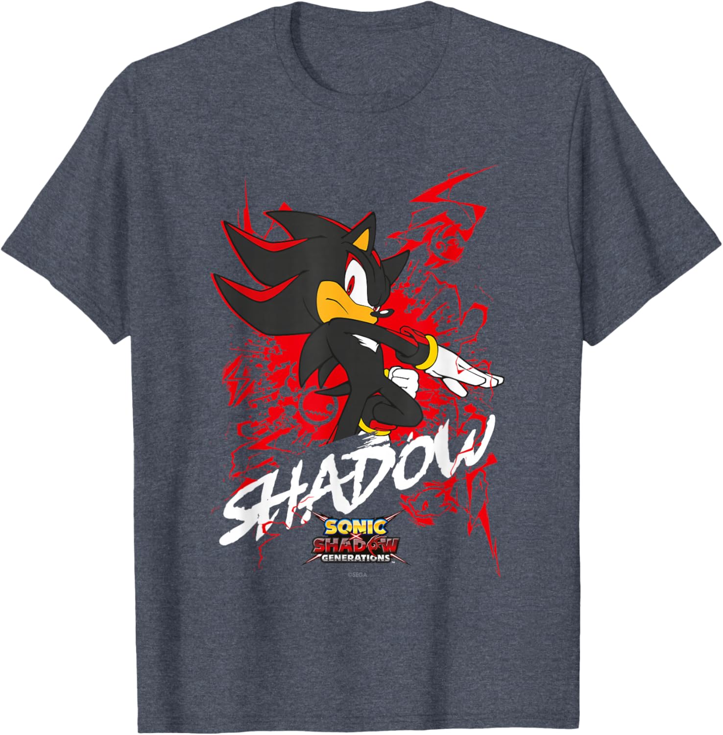 Sonic the Hedgehog Shadow T-Shirt for Fans of Sonic X and Generations - 2