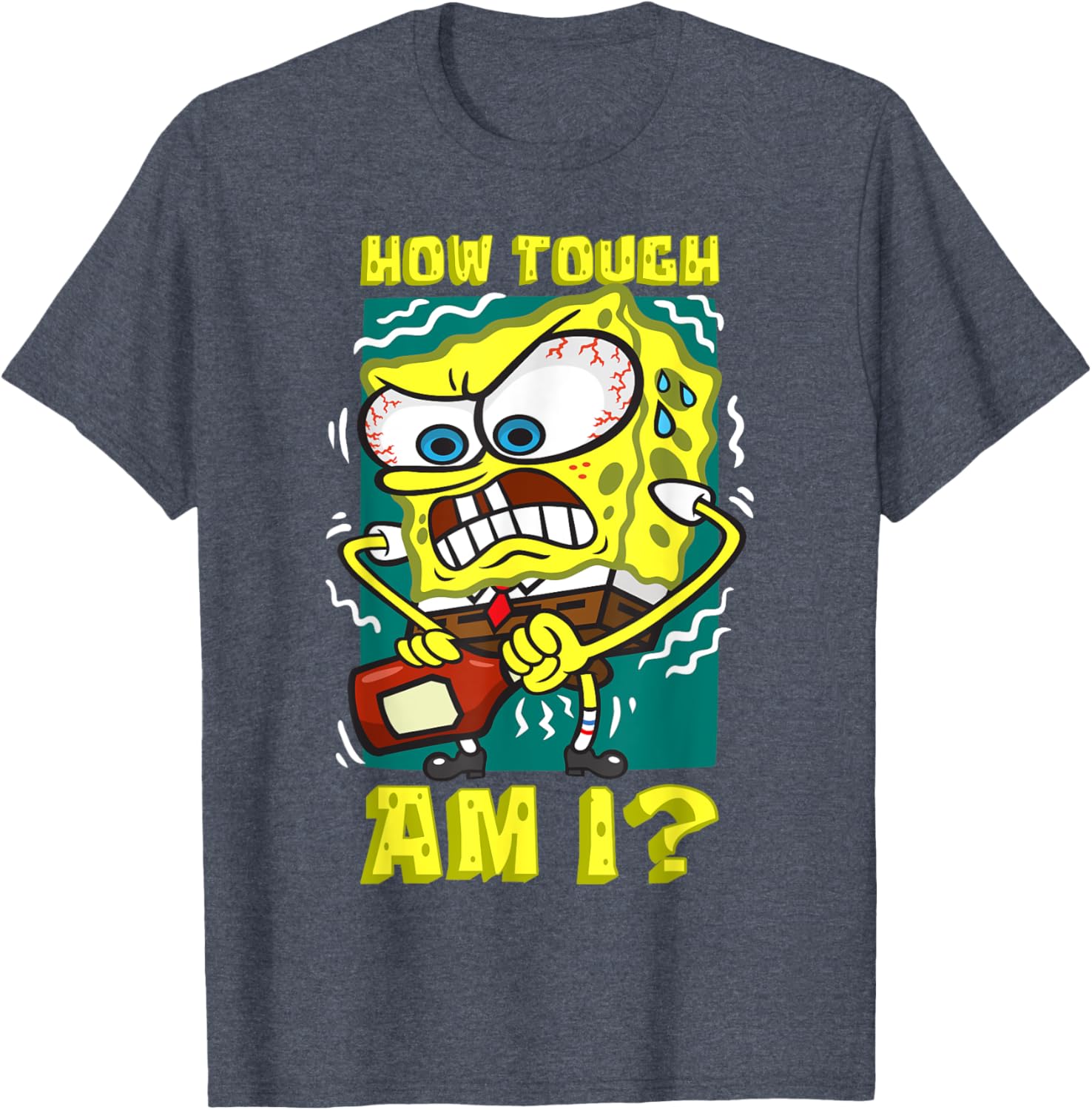 Mademark SpongeBob SquarePants Funny Ketchup Bottle T-Shirt for Fans - 9