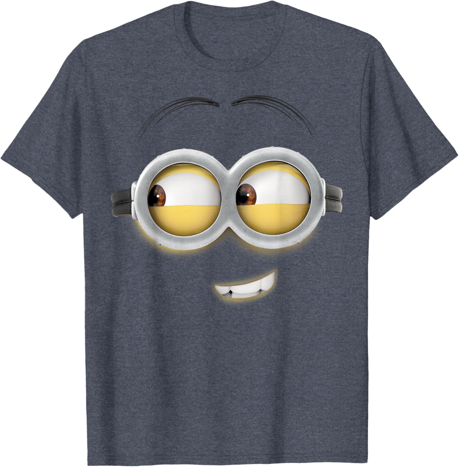 Despicable Me Minions Dave Side Smile Graphic T-Shirt for Fun Lovers - 2