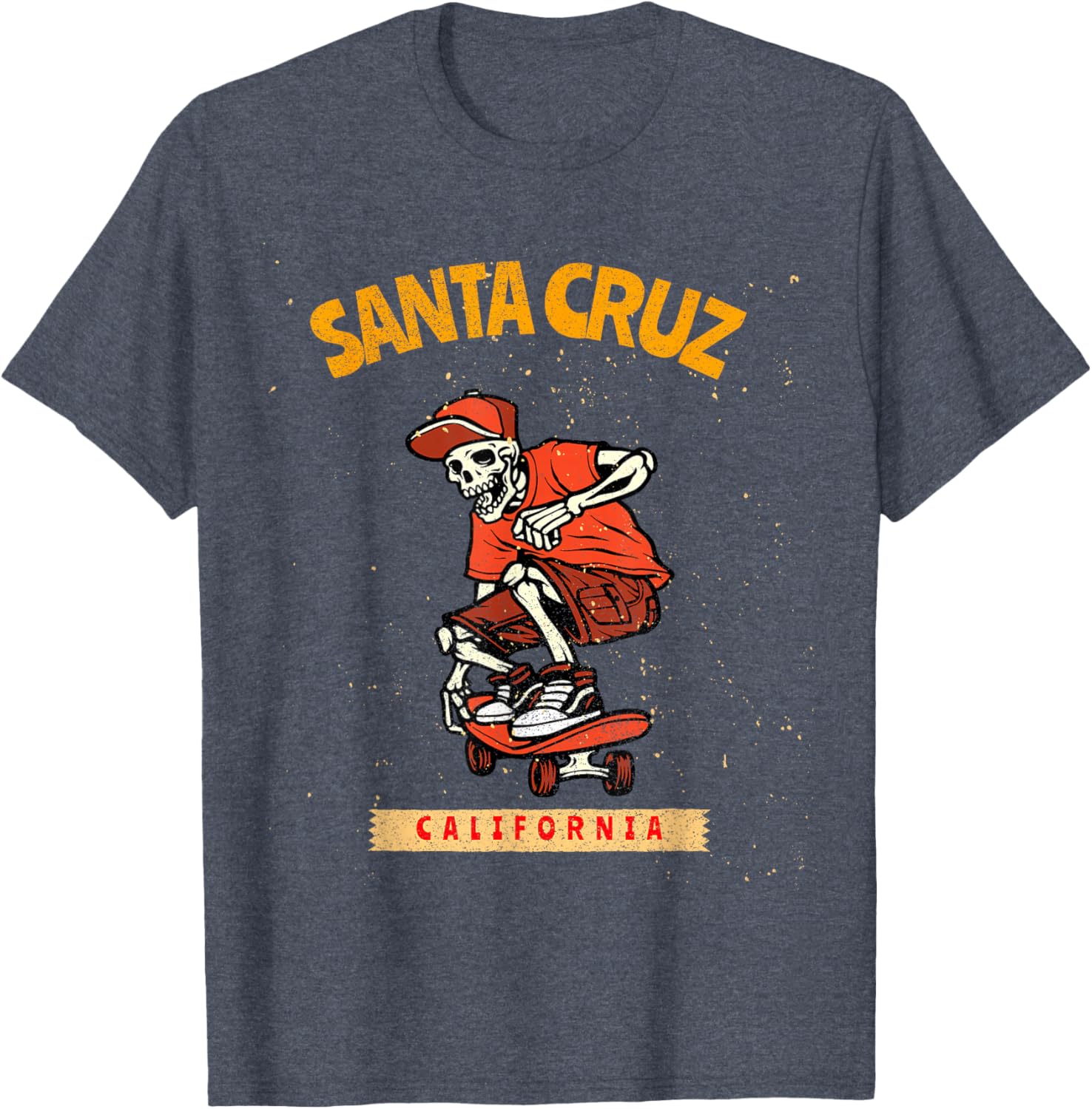 Vintage Santa Cruz Skeleton Skateboarder T-Shirt for Skateboarding Fans - 12