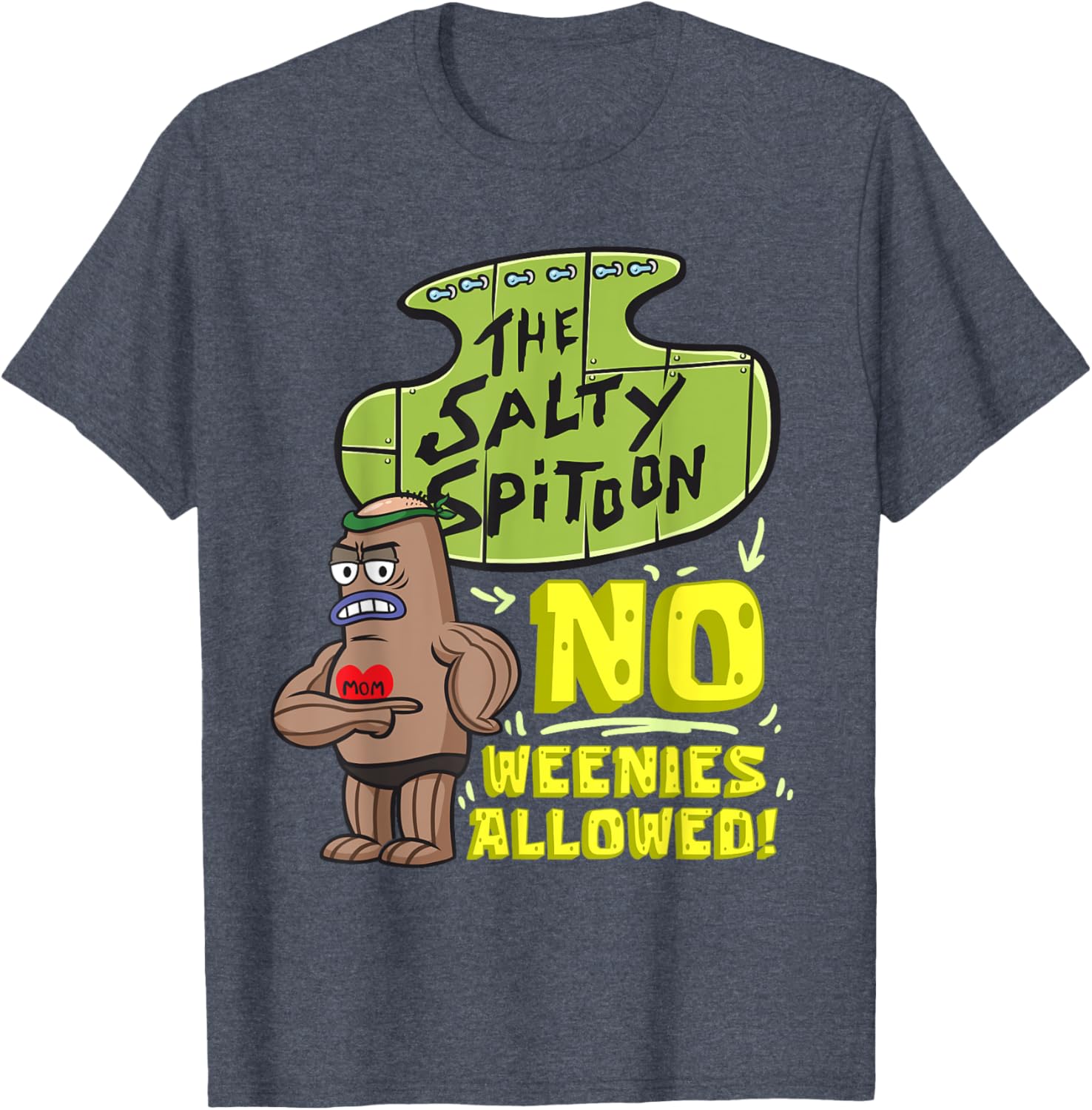 Mademark SpongeBob Salty Spitoon Bodybuilder T-Shirt for Gym Lovers - 1